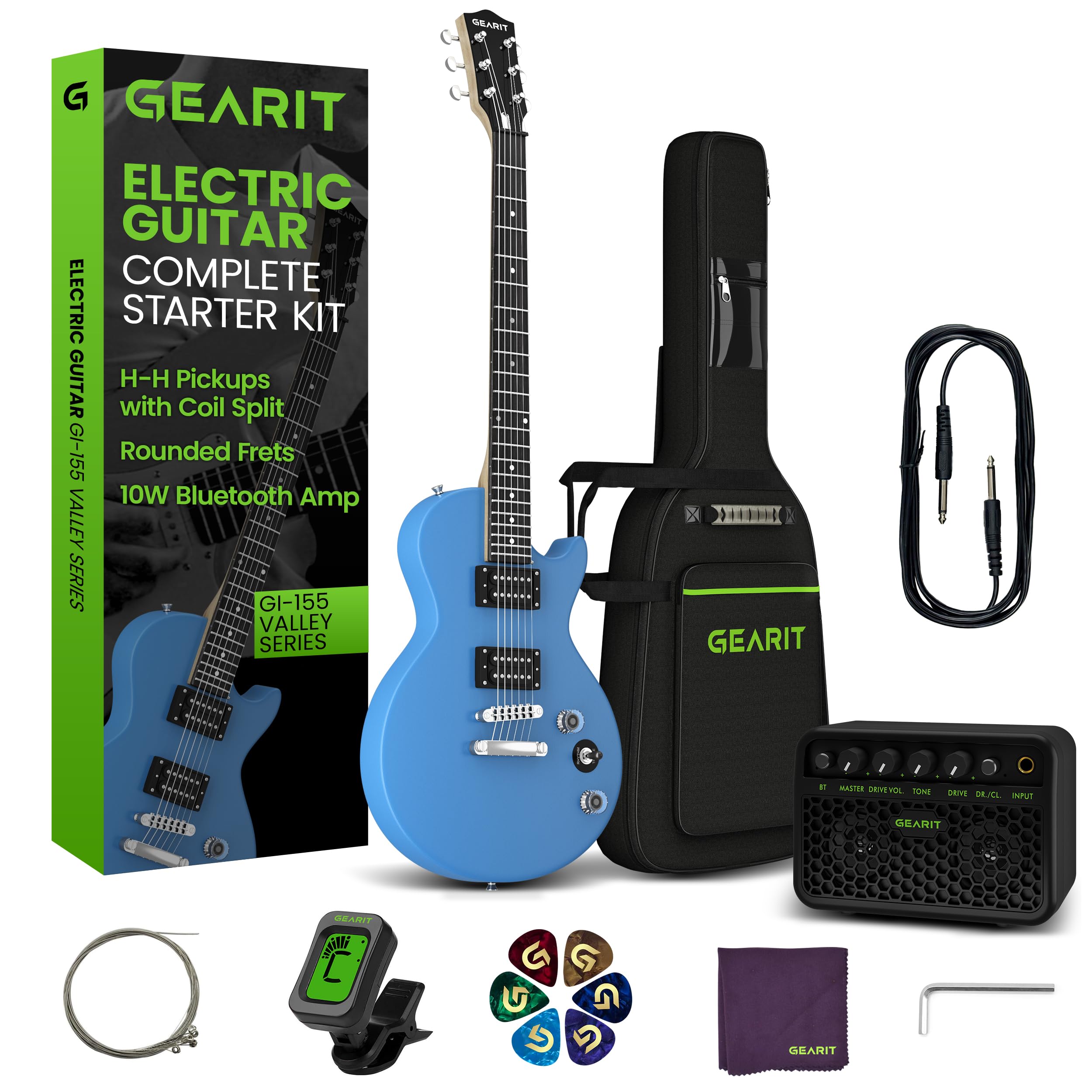 Foto 2 pulgar | Guitarra Eléctrica Gearit Gi-155 Valley Series 39 Con Amplificador - Venta Internacional.