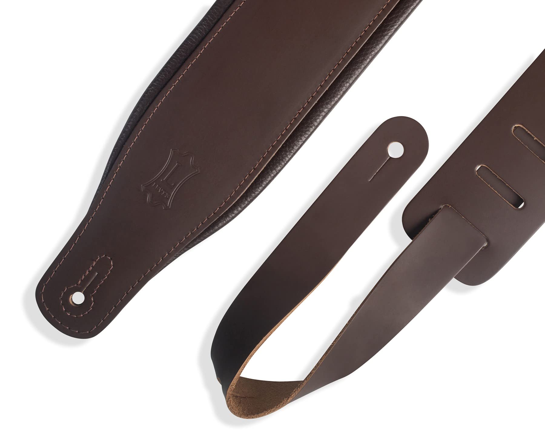Foto 3 pulgar | Correa Para Guitarra Levy's Leathers Amped Leather Series, Color Marrón Oscuro - Venta Internacional.