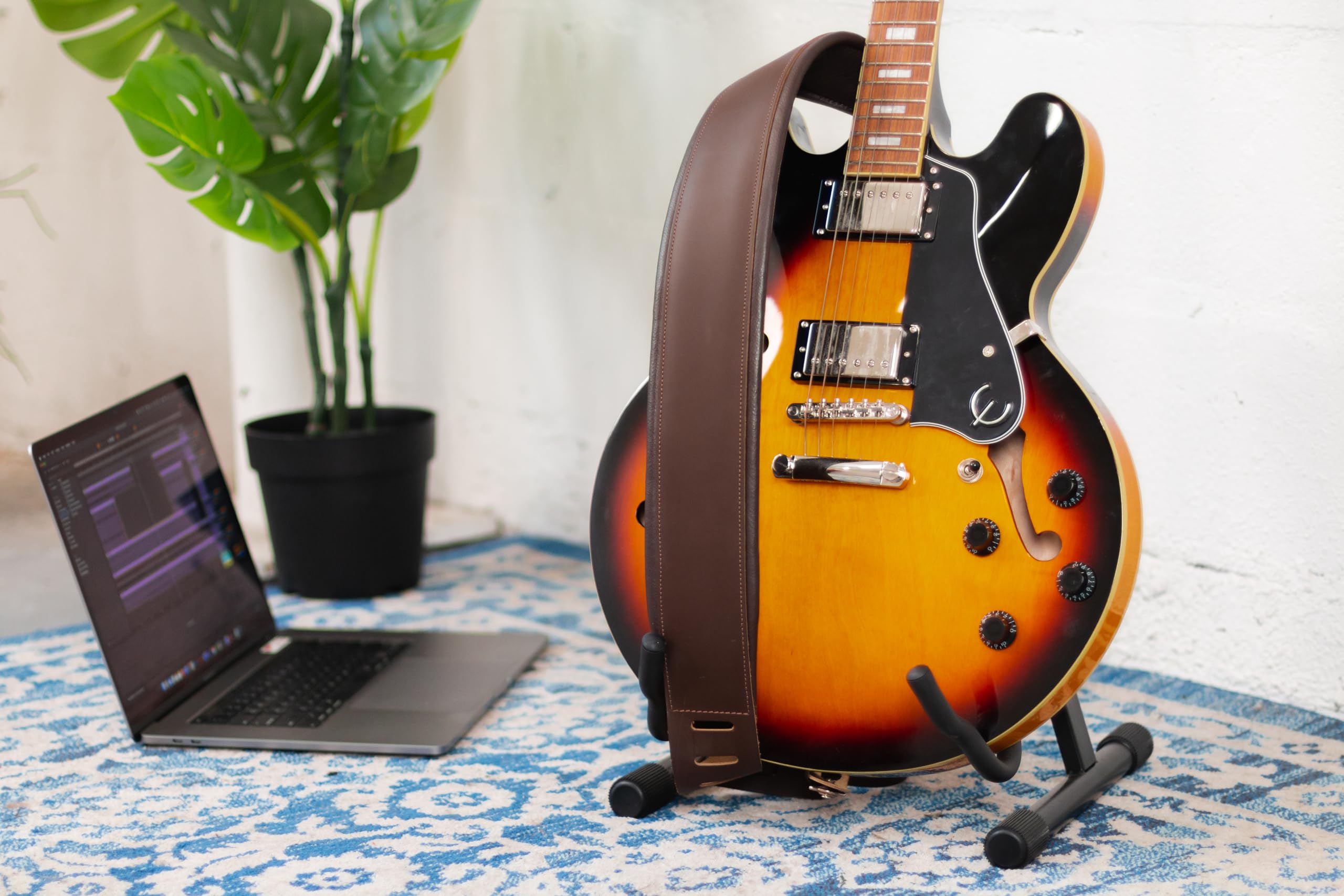 Foto 4 | Correa Para Guitarra Levy's Leathers Amped Leather Series, Color Marrón Oscuro - Venta Internacional.