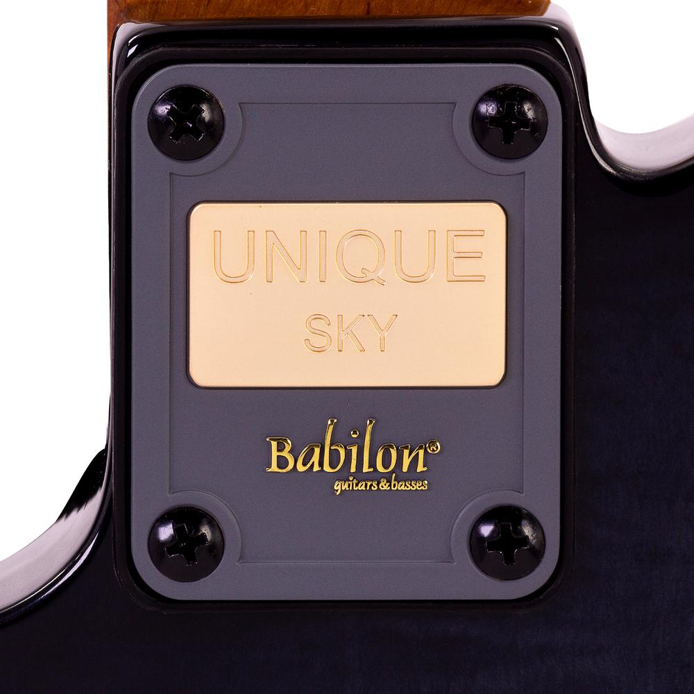 Foto 8 pulgar | Guitarra Eléctrica Serie Unique Babilon Sky - Bk Color Blue Knight Con Case