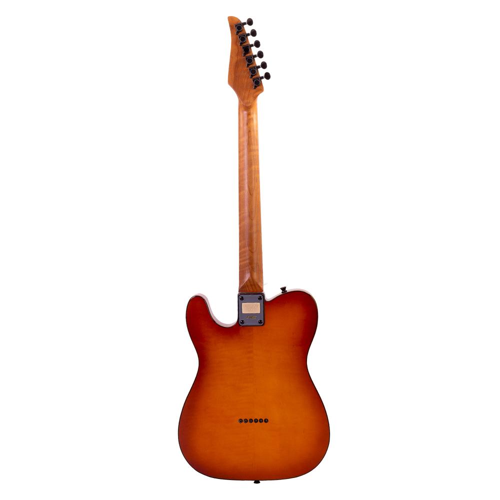 Foto 5 pulgar | Guitarra Eléctrica Serie Unique Color Amarillo Atigrado Con Case Sky - Ty Babilon