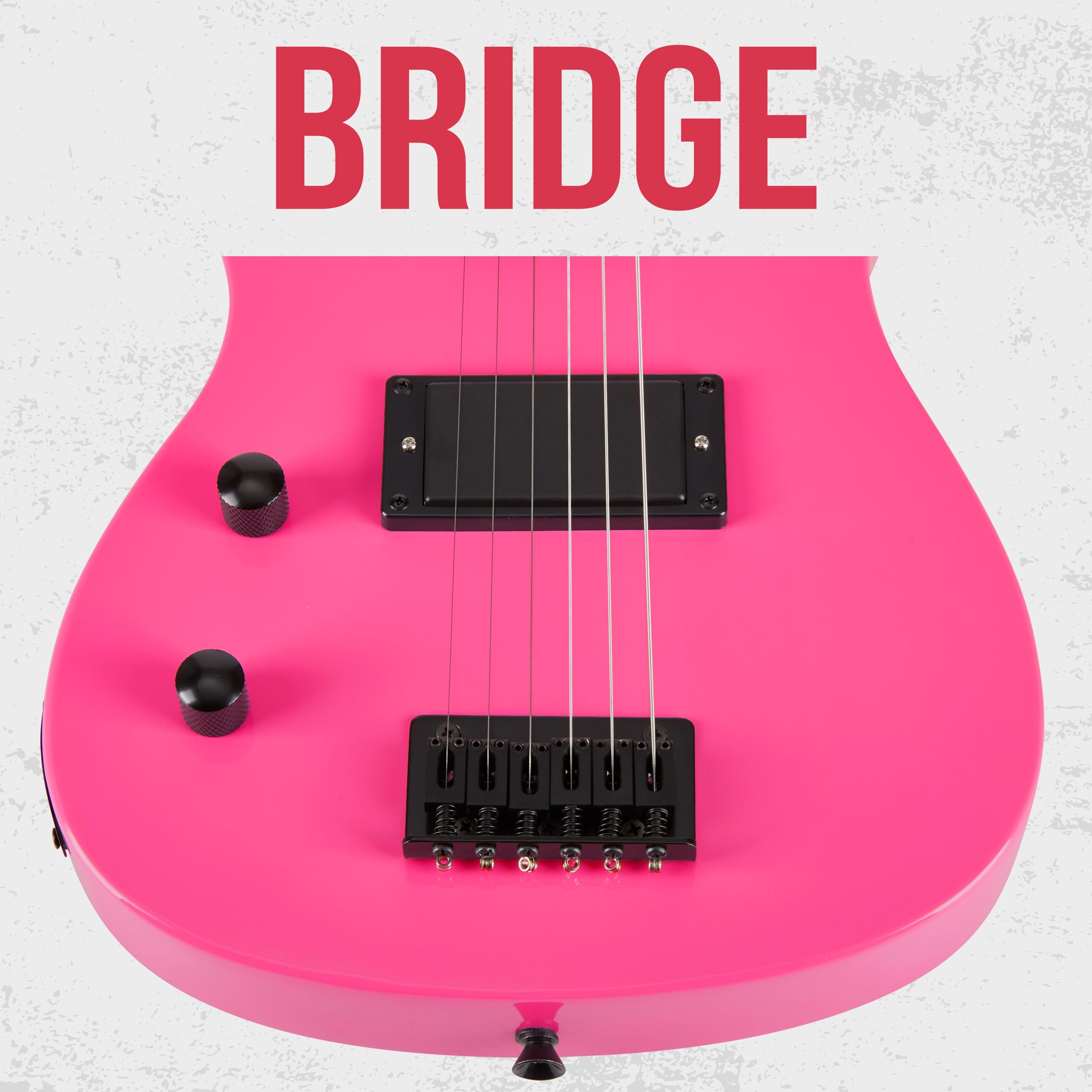 Foto 4 | Guitarra Eléctrica Lyxpro Cs 30» Left Hand Para Principiante Rosa - Venta Internacional.