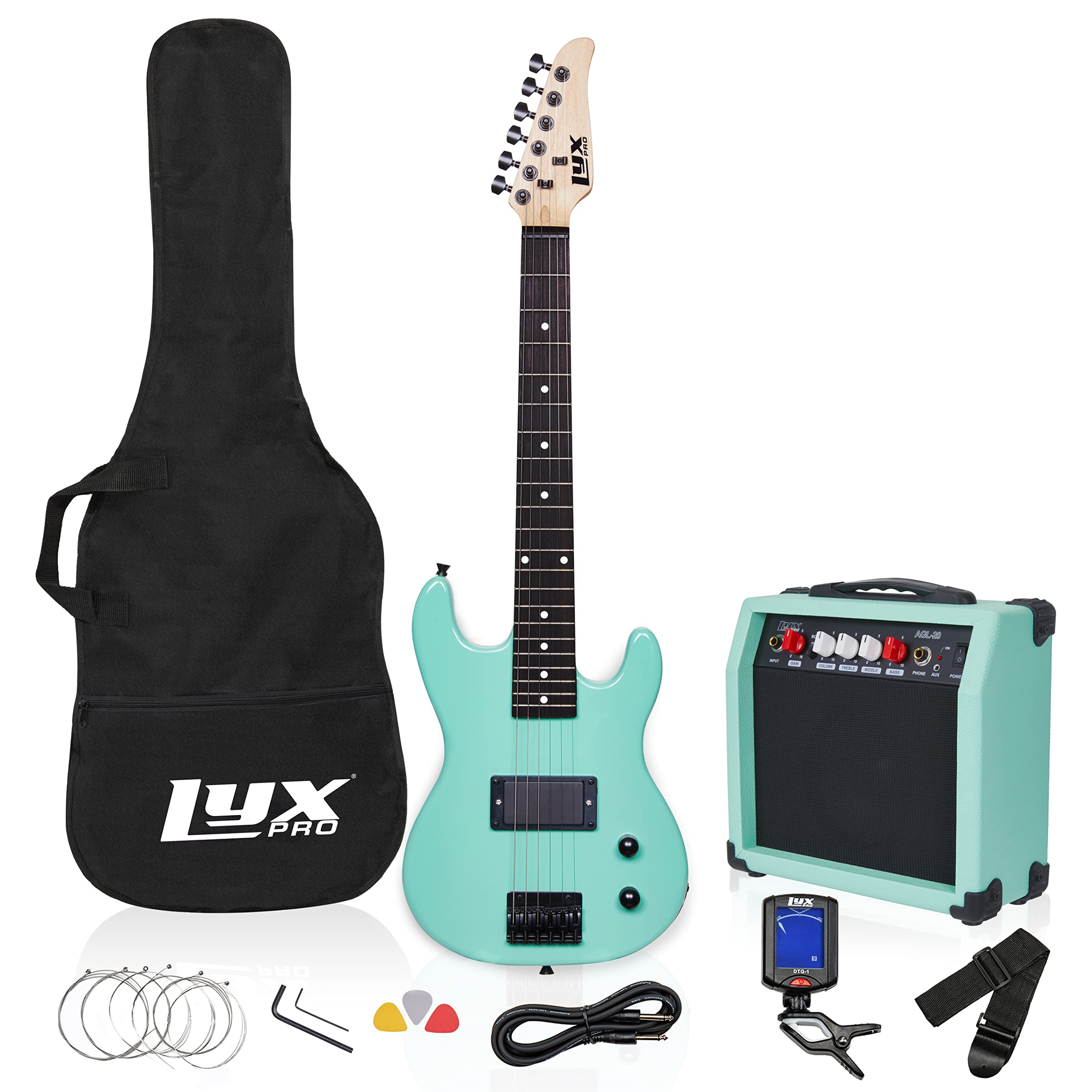 Foto 2 pulgar | Guitarra Eléctrica Lyxpro De 30 Pulgadas Con Kit De Inicio Para Niños Green - Venta Internacional.