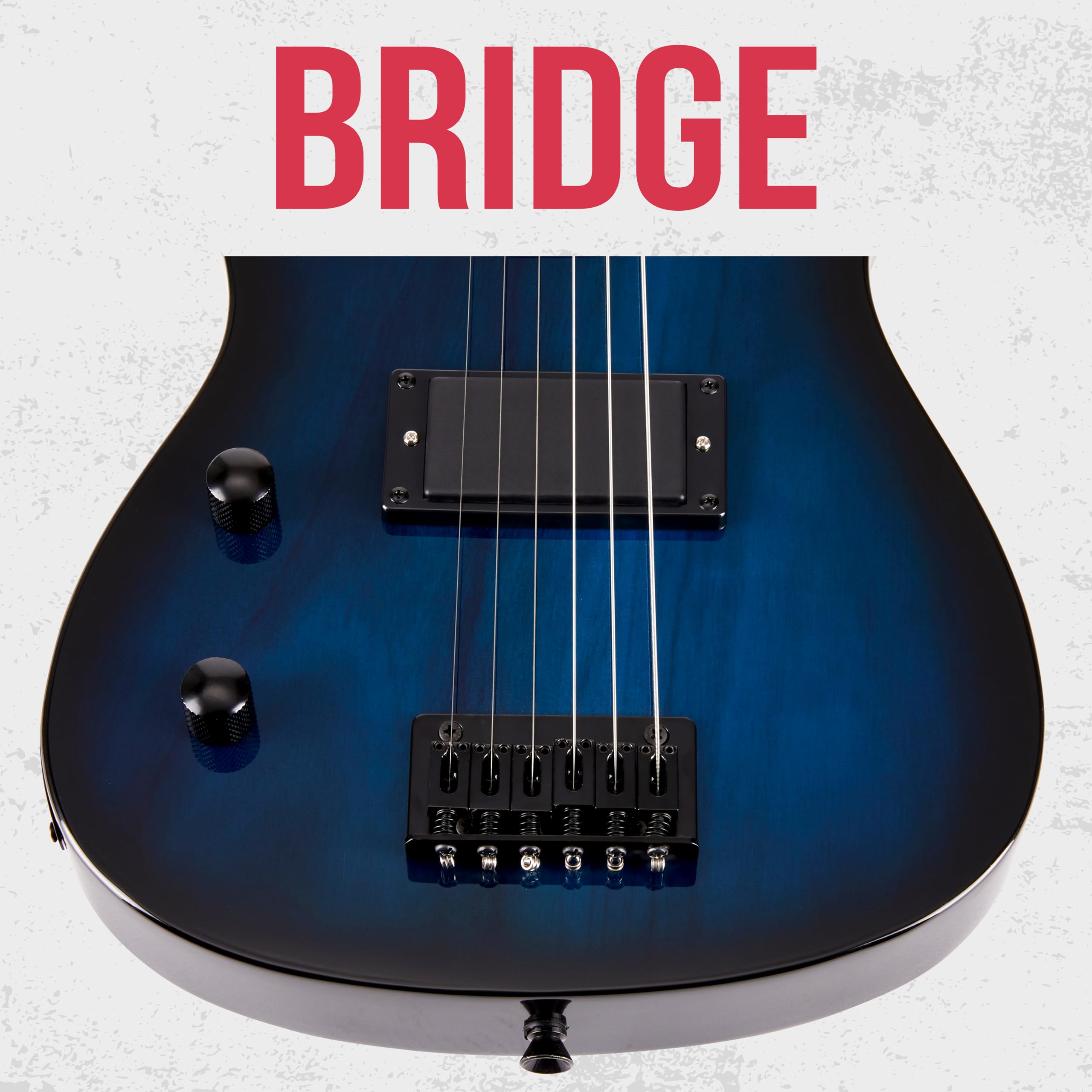 Foto 5 pulgar | Guitarra Eléctrica Lyxpro Cs 30» Para Mano Izquierda Con Accesorios - Azul - Venta Internacional.