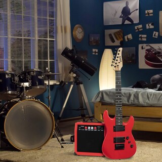 Foto 7 | Guitarra Eléctrica Lyxpro De 36 Pulgadas Con Kit Para Niños De Tamaño 3/4, Color Rojo - Venta Internacional.