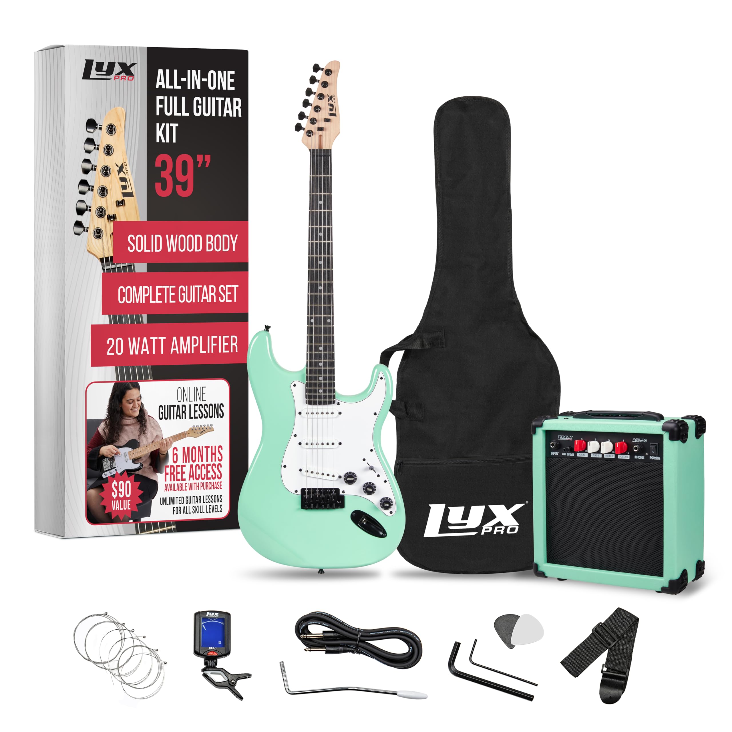Foto 2 pulgar | Guitarra Eléctrica Lyxpro De Tamaño Completo De 39 Pulgadas Con Amplificador De 20 W - Venta Internacional.