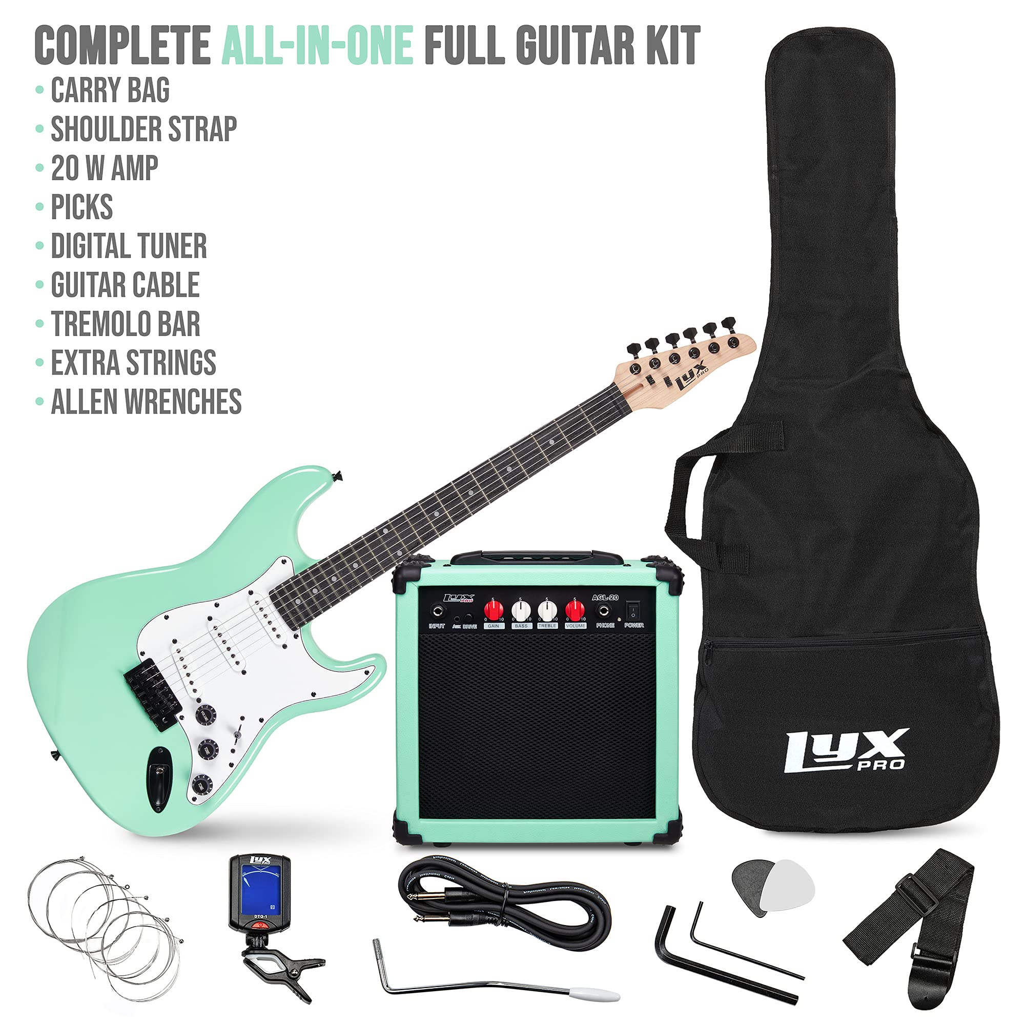 Foto 3 pulgar | Guitarra Eléctrica Lyxpro De Tamaño Completo De 39 Pulgadas Con Amplificador De 20 W - Venta Internacional.