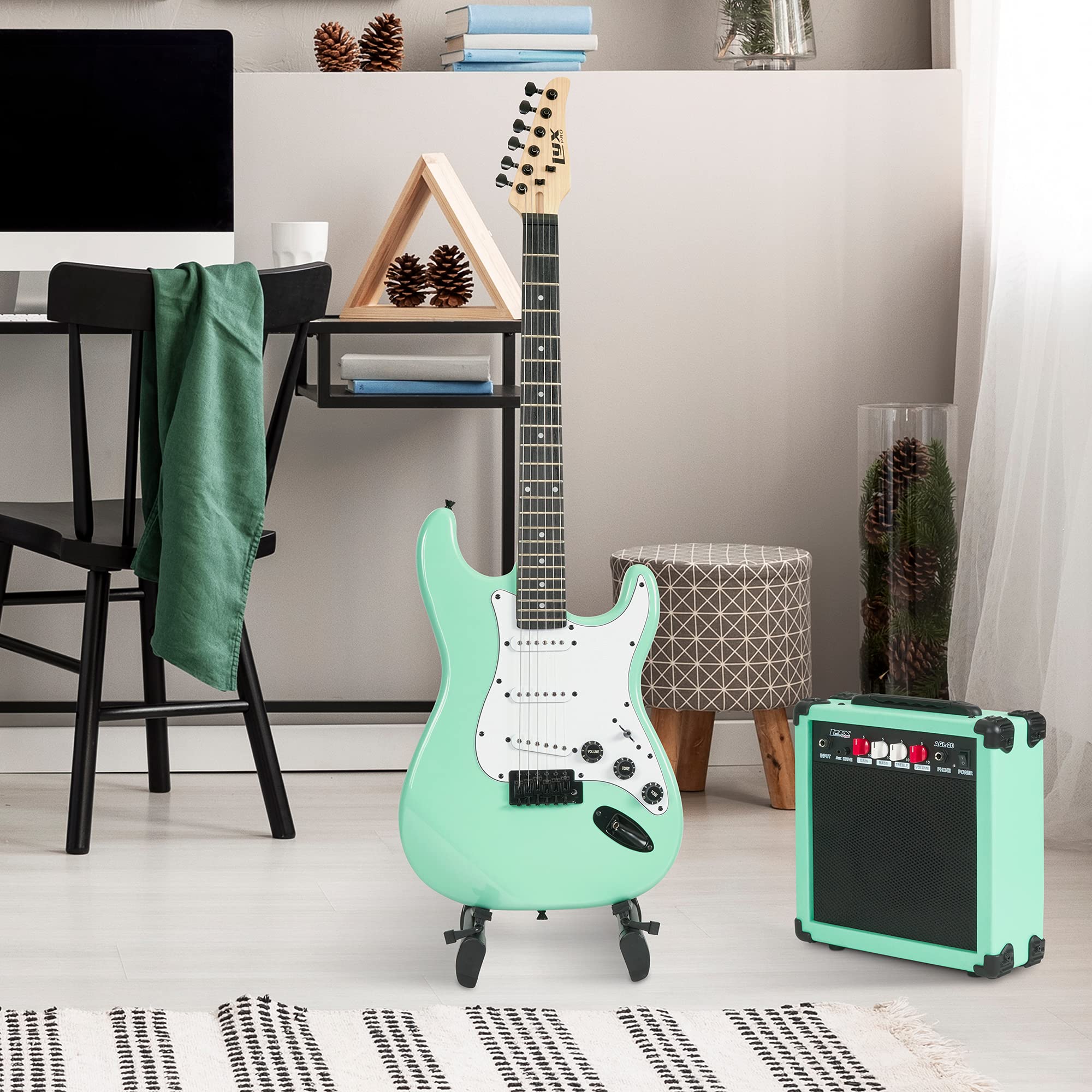 Foto 8 pulgar | Guitarra Eléctrica Lyxpro De Tamaño Completo De 39 Pulgadas Con Amplificador De 20 W - Venta Internacional.