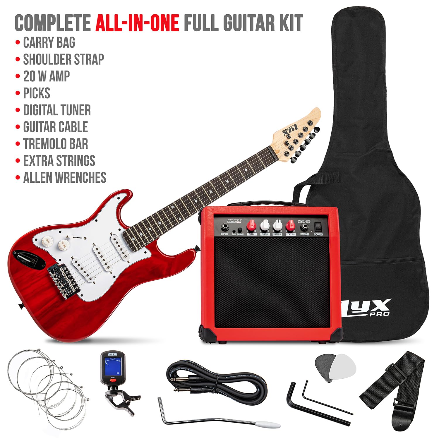 Foto 3 pulgar | Guitarra Eléctrica Lyxpro Left Hand 36 Pulgadas Con Kit Para Niños Zurdos - Venta Internacional.