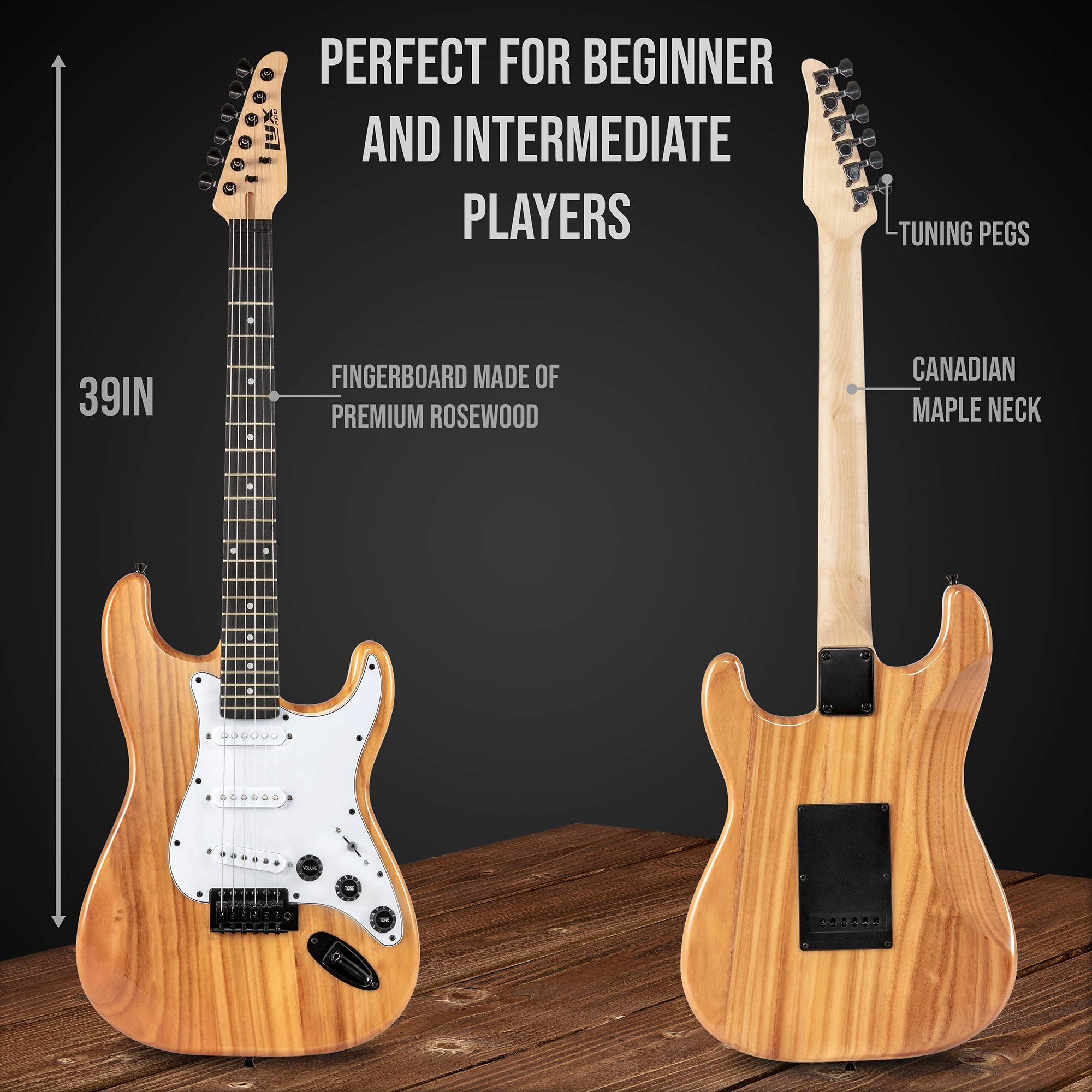 Foto 4 pulgar | Kit De Inicio Completo Para Principiantes De Guitarra Eléctrica Lyxpro De 39 Pulgadas - Venta Internacional.