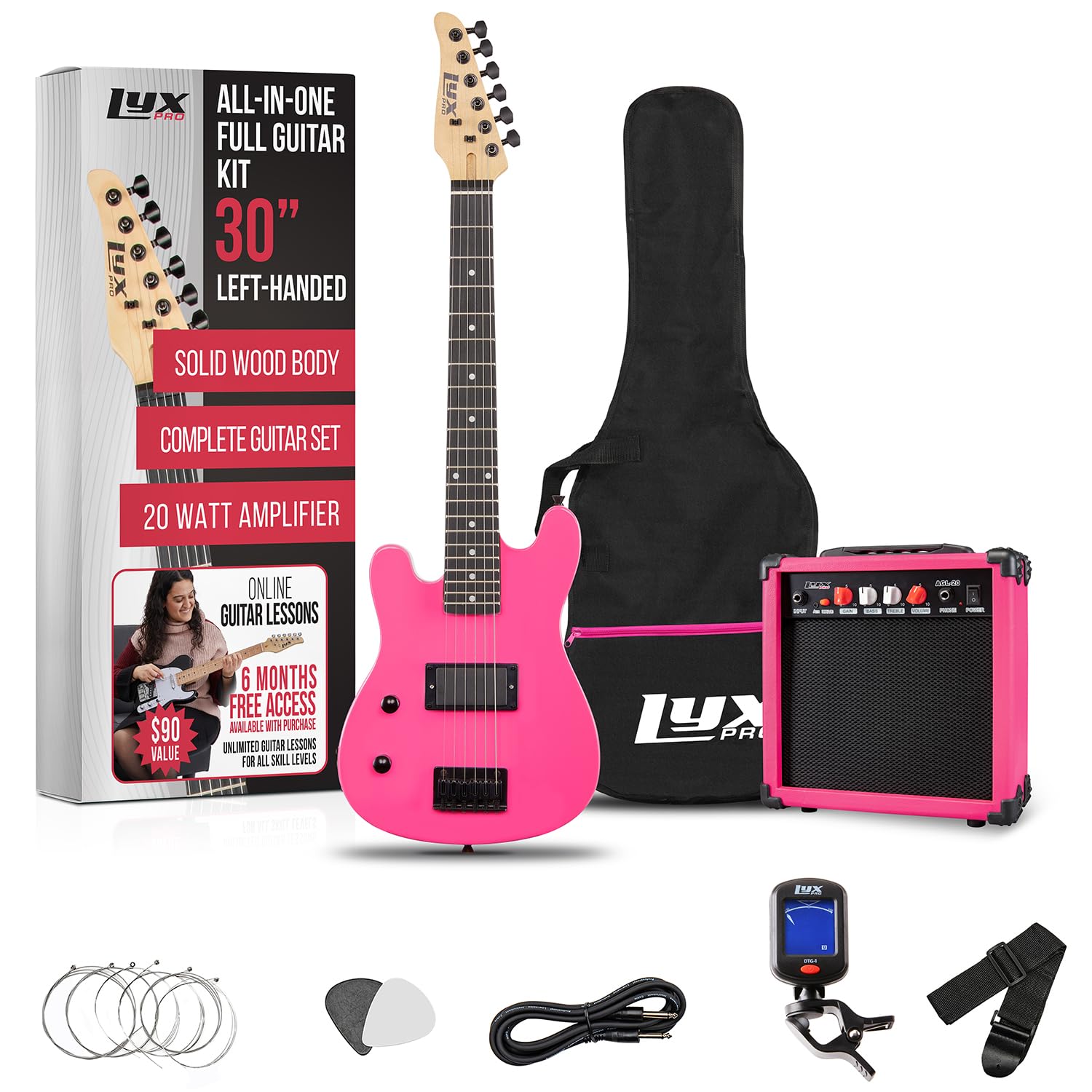 Foto 1 | Guitarra Eléctrica Lyxpro Left Hand 30 Pulgadas Para Niños Tamaño 3/4 - Venta Internacional.