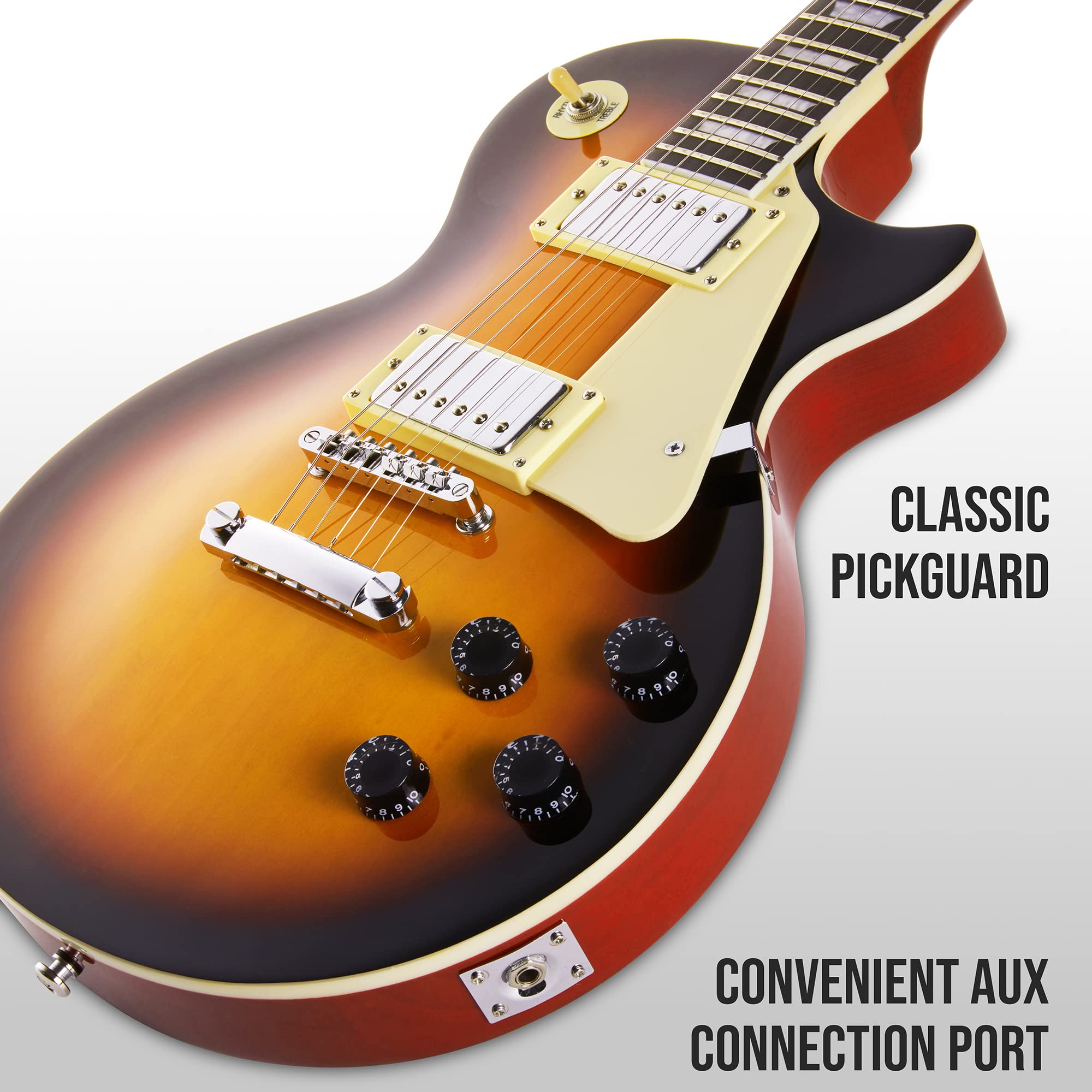 Foto 6 pulgar | Guitarra Eléctrica Lyxpro Sb Series 39'' Lp Style Sunburst - Venta Internacional.