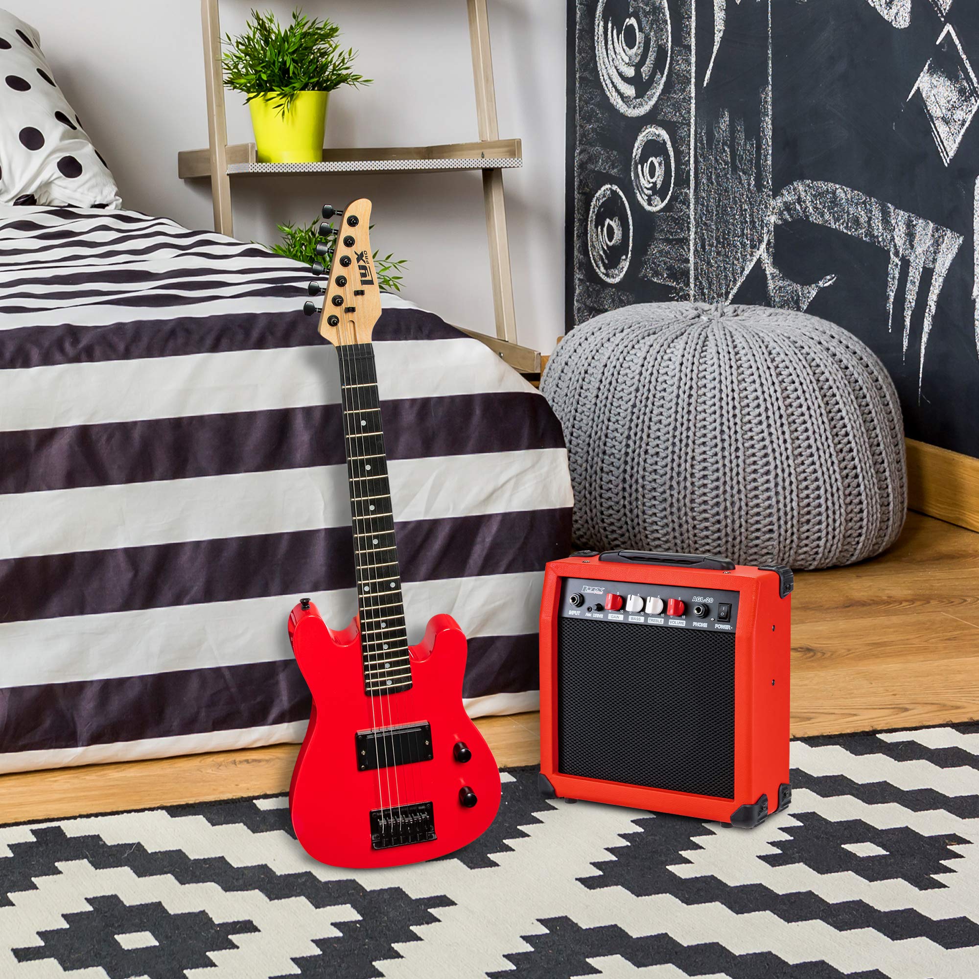 Foto 8 pulgar | Guitarra Eléctrica Lyxpro De 30 Pulgadas Con Kit De Inicio Para Niños Roja - Venta Internacional.