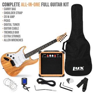 Foto 2 | Guitarra Eléctrica Lyxpro Left Hand De 39 Pulgadas Con Kit De Inicio Y Acceso. - Venta Internacional.