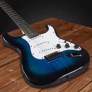 Foto 4 | Guitarra Eléctrica Lyxpro De Tamaño Completo De 39 Pulgadas Con Amplificador De 20 W Azul - Venta Internacional.