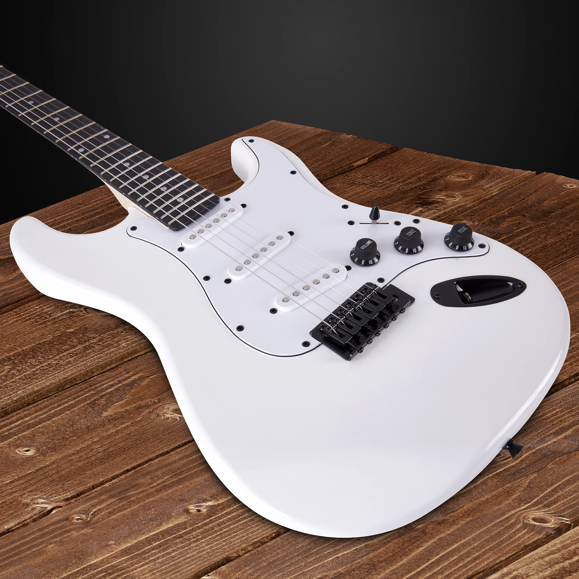 Foto 4 | Kit De Guitarra Eléctrica Lyxpro De Tamaño Completo De 39 Pulgadas Con Amplificador De 20 W, Color Blanco - Ve