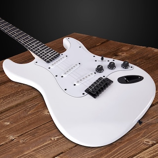 Foto 4 | Kit De Guitarra Eléctrica Lyxpro De Tamaño Completo De 39 Pulgadas Con Amplificador De 20 W, Color Blanco - Ve