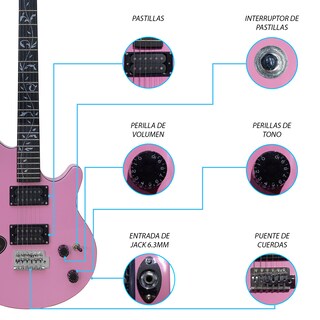 Foto 2 | Paquete Guitarra Electrica Series Jethro By Steelpro 073-sk