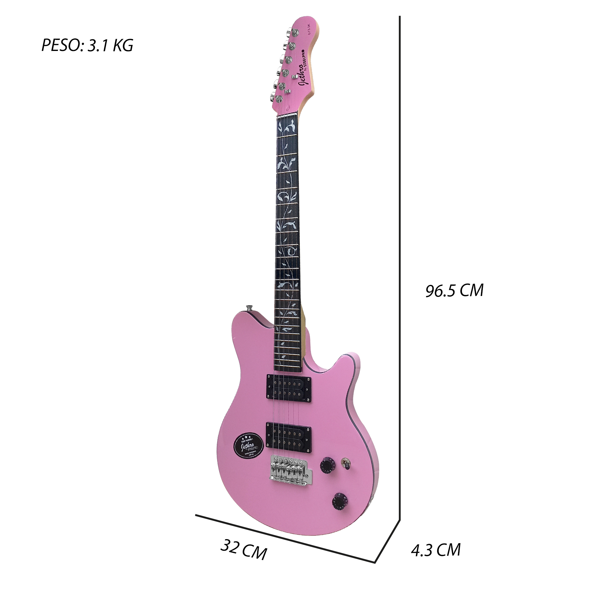 Foto 4 pulgar | Paquete Guitarra Electrica Series Jethro By Steelpro 073-sk