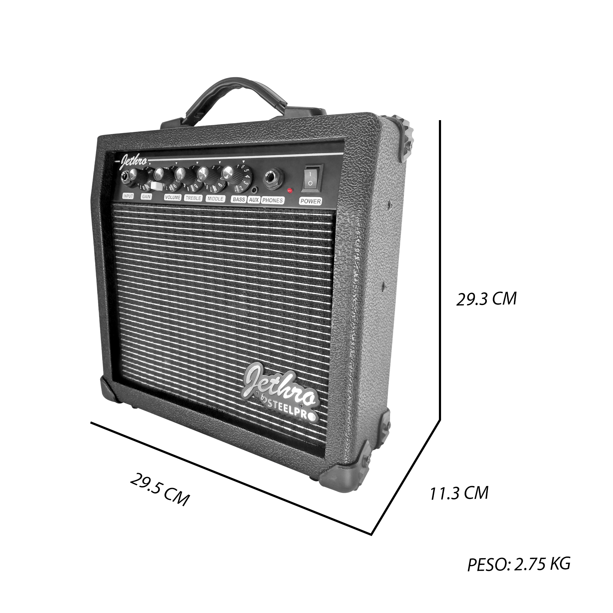 Foto 6 pulgar | Paquete Guitarra Electrica Series Jethro By Steelpro 073-sk