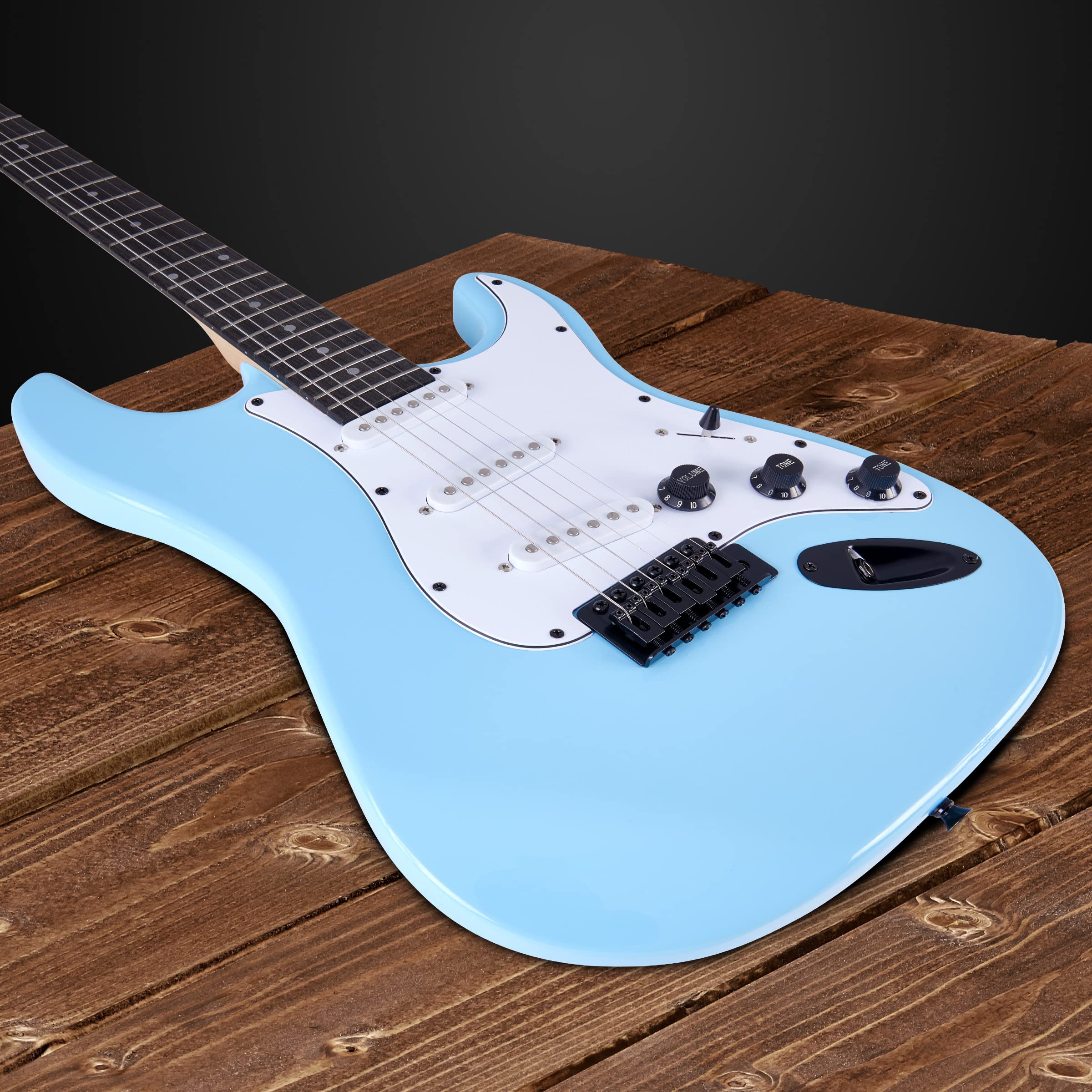 Foto 6 pulgar | Guitarra Eléctrica Lyxpro Retro Blue De 39 Pulgadas Con Amplificador De 20 W Y Accesorios - Venta Internacional.