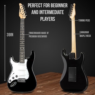 Foto 6 | Guitarra Eléctrica Lyxpro Left Hand De 39 Pulgadas Con Kit De Inicio Y Amplificador - Venta Internacional.