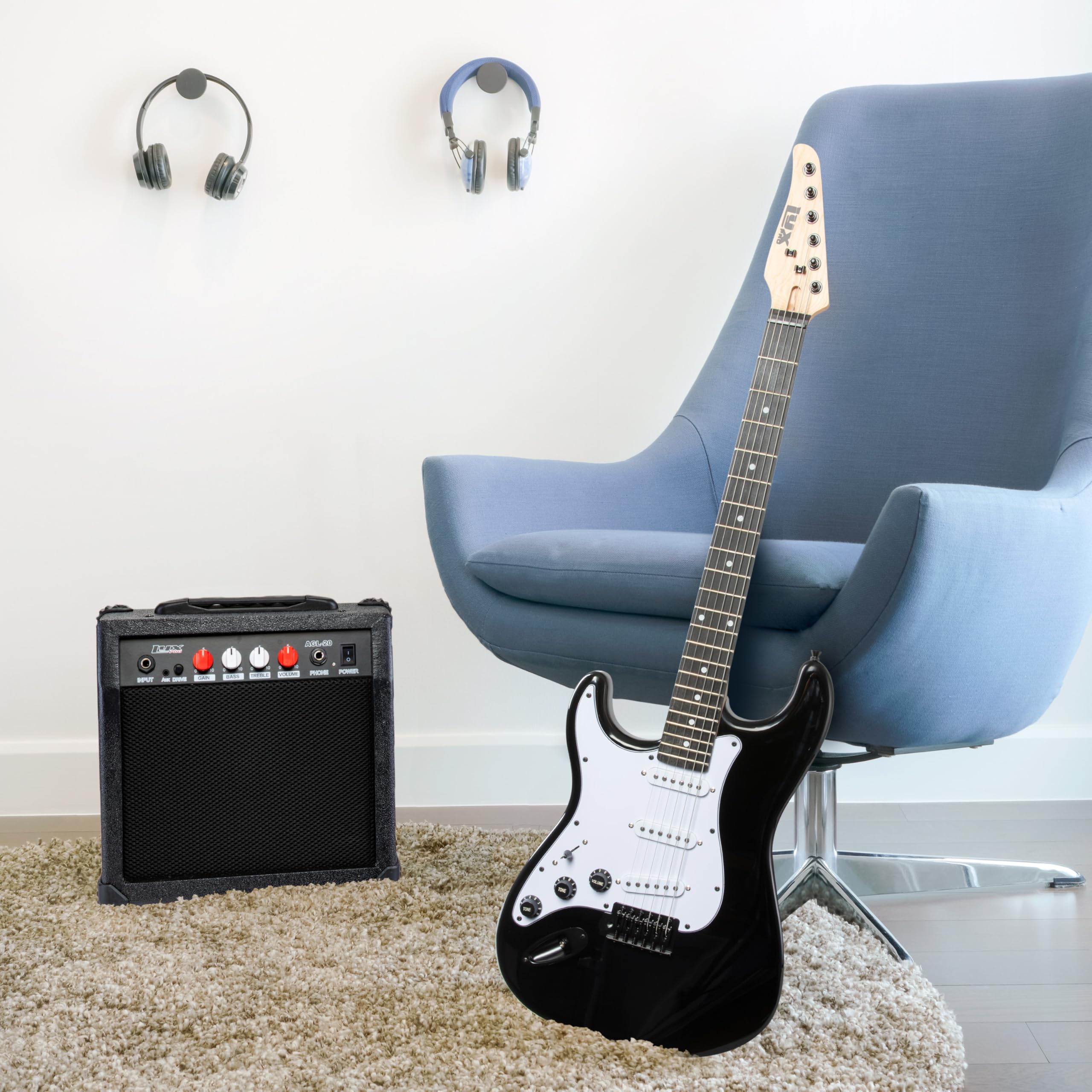 Foto 7 | Guitarra Eléctrica Lyxpro Left Hand De 39 Pulgadas Con Kit De Inicio Y Amplificador - Venta Internacional.