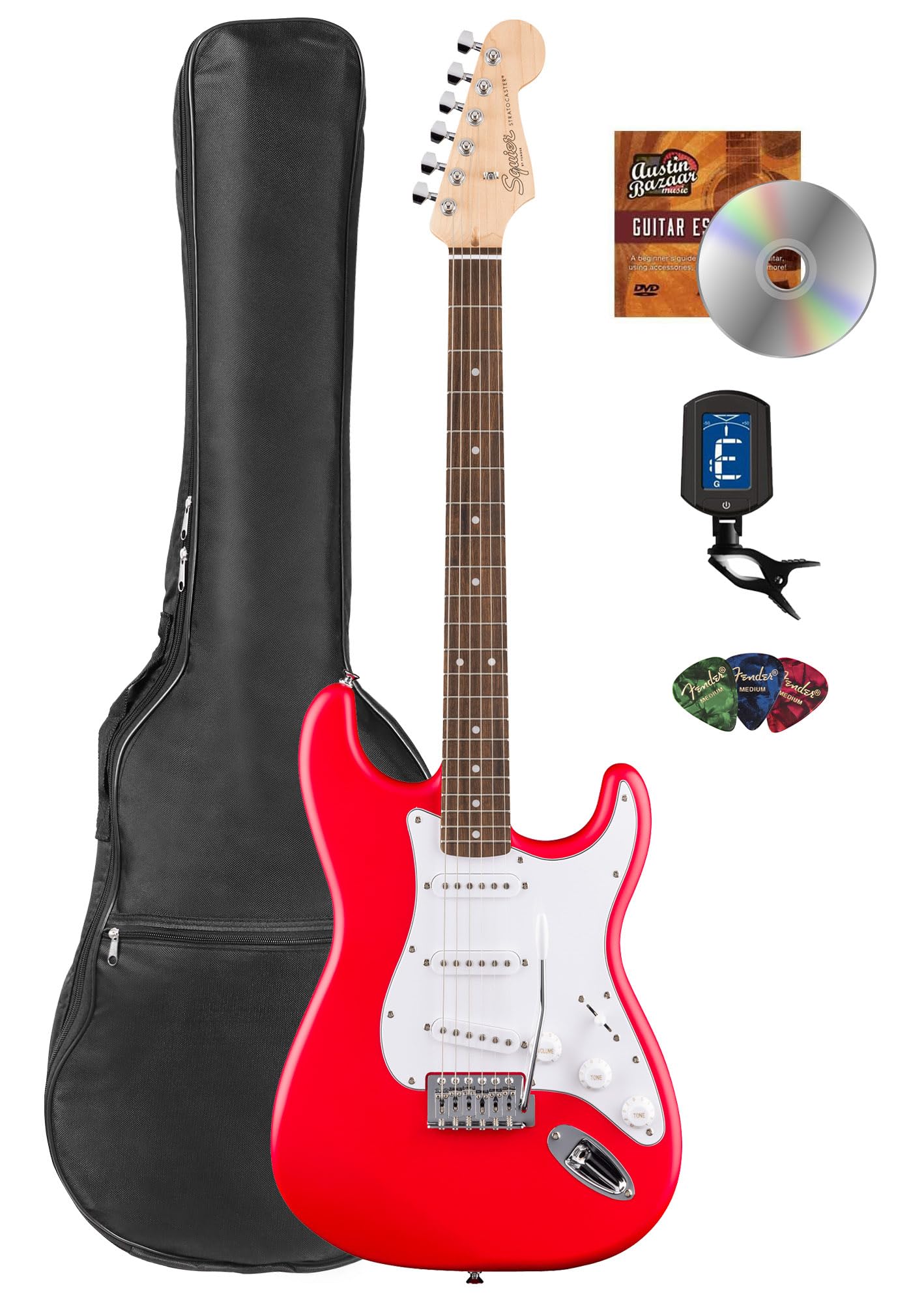 Foto 2 pulgar | Guitarra Eléctrica Fender Squier Stratocaster Torino Red W/ Acc - Venta Internacional.