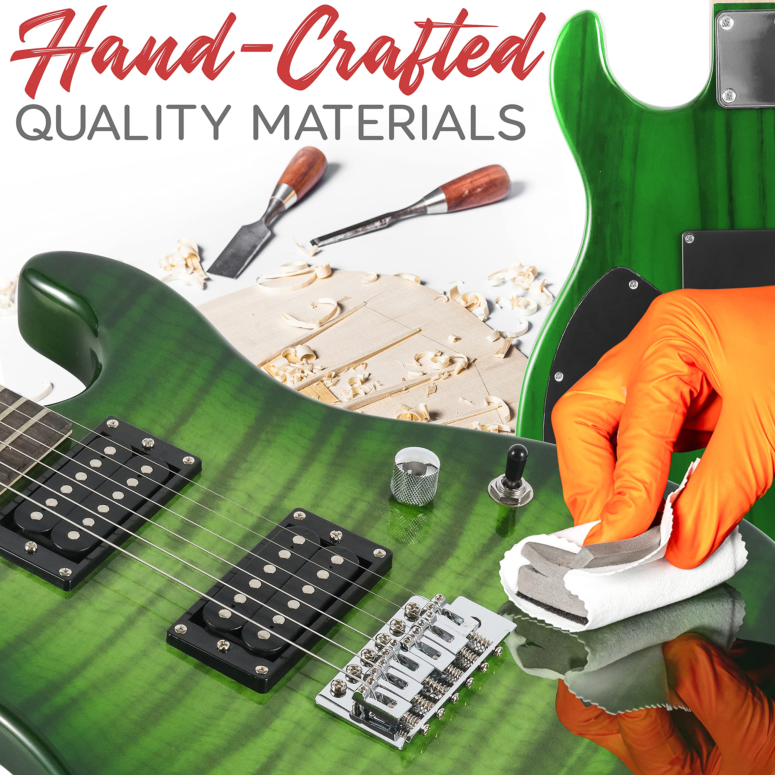 Foto 6 pulgar | Kit De Guitarra Eléctrica Pyle Legacy Green Con Amplificador Y Accesorios - Venta Internacional.