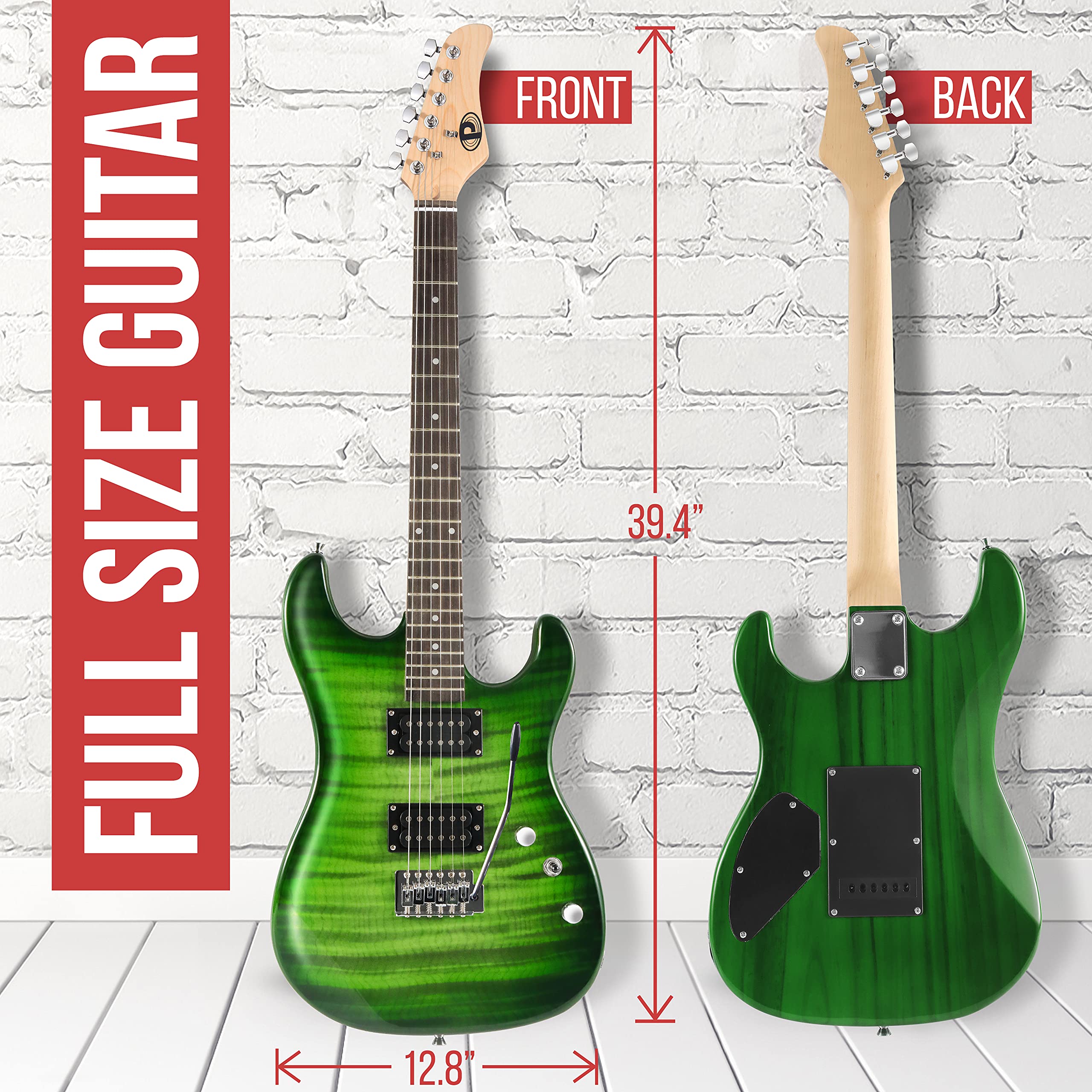 Foto 7 | Kit De Guitarra Eléctrica Pyle Legacy Green Con Amplificador Y Accesorios - Venta Internacional.