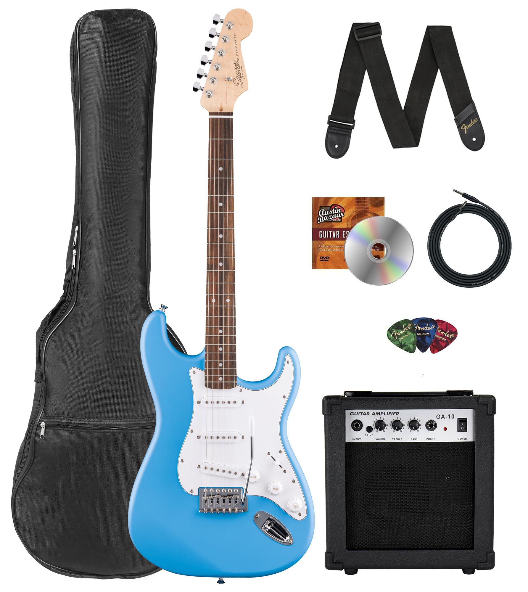 Foto 1 | Guitarra Eléctrica Fender Squier Stratocaster California Blue - Venta Internacional.