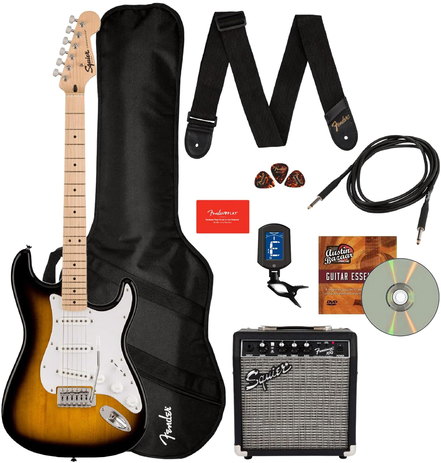 Foto 2 pulgar | Guitarra Eléctrica Fender Squier Sonic Strat Pack Con Accesorios - Venta Internacional.