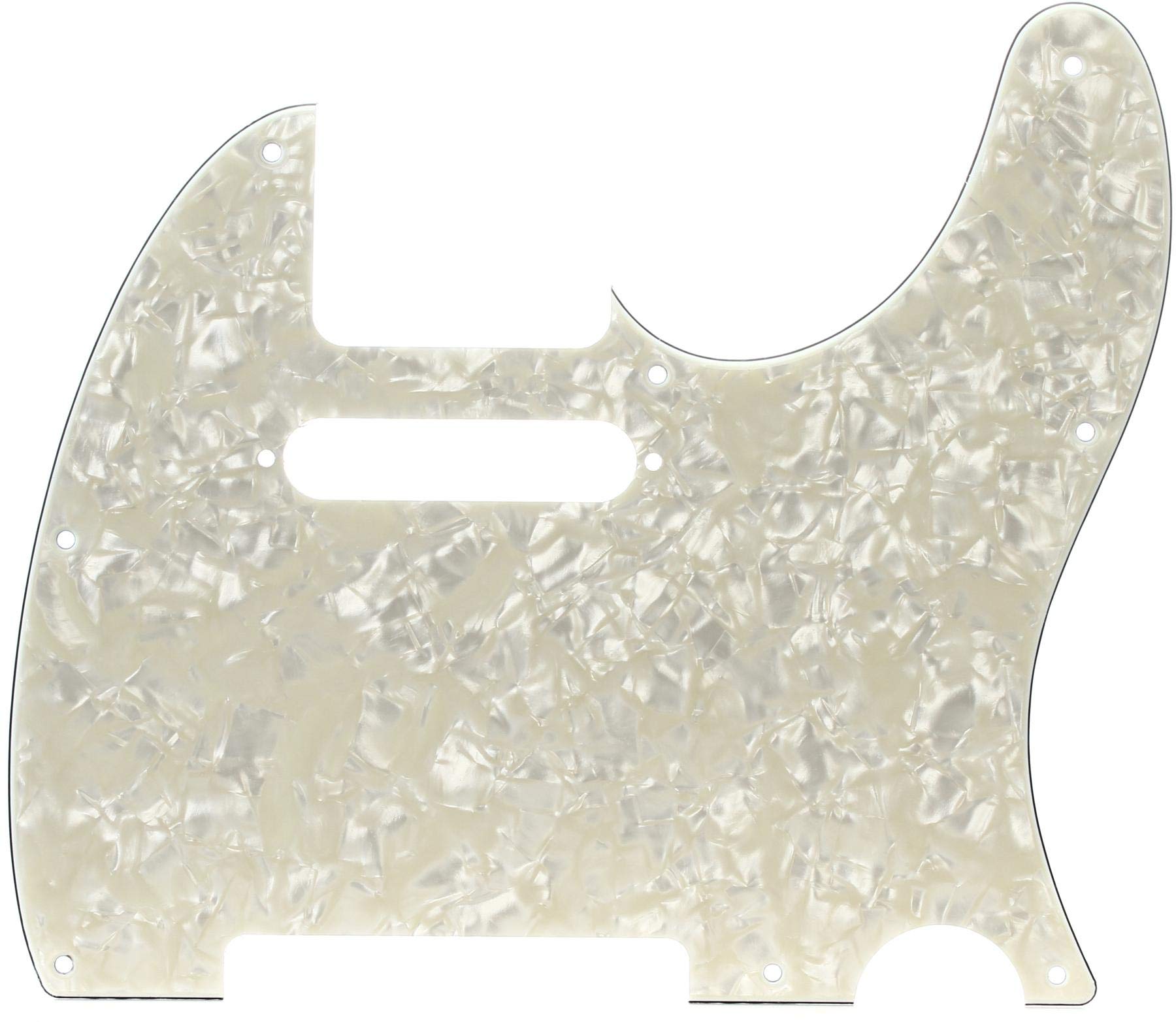 Foto 2 pulgar | Pickguard Fender Modern Para Telecaster Mot Blanco Envejecido De 8 Hoyos - Venta Internacional.