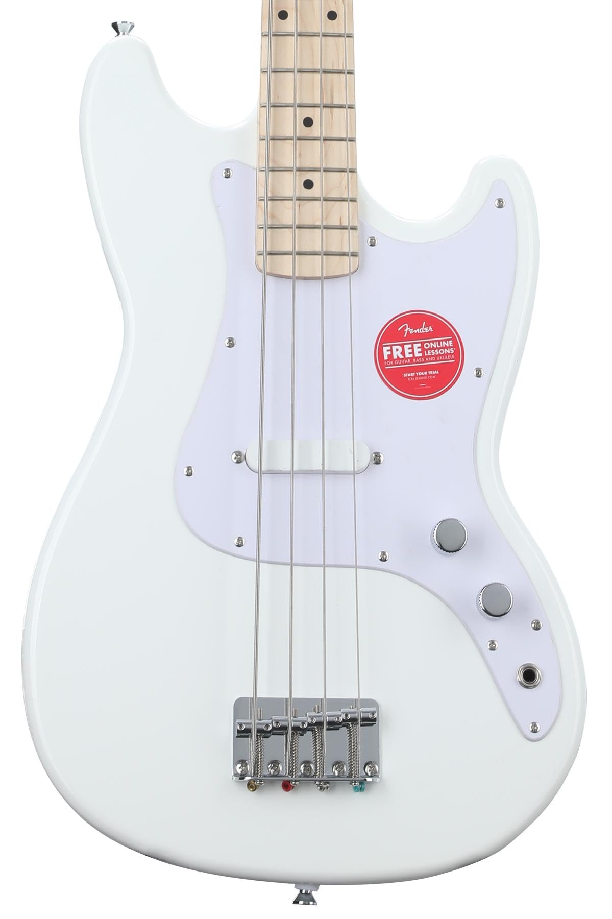 Foto 5 pulgar | Bajo Eléctrico Squier Sonic Bronco Arctic White Maple Fingerb - Venta Internacional.