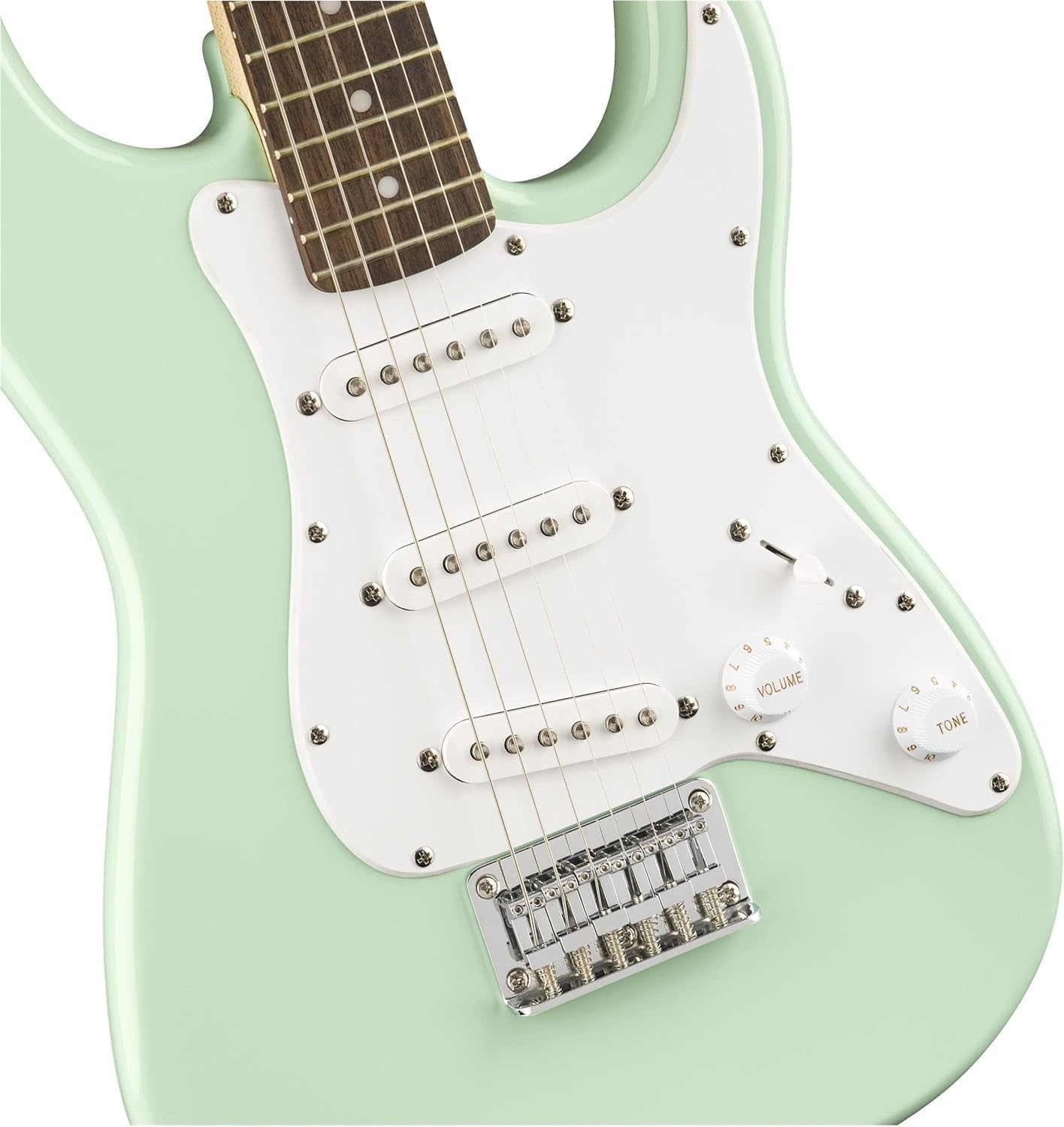Foto 4 pulgar | Guitarra Eléctrica Fender Squier Mini Stratocaster Surf Green - Venta Internacional.
