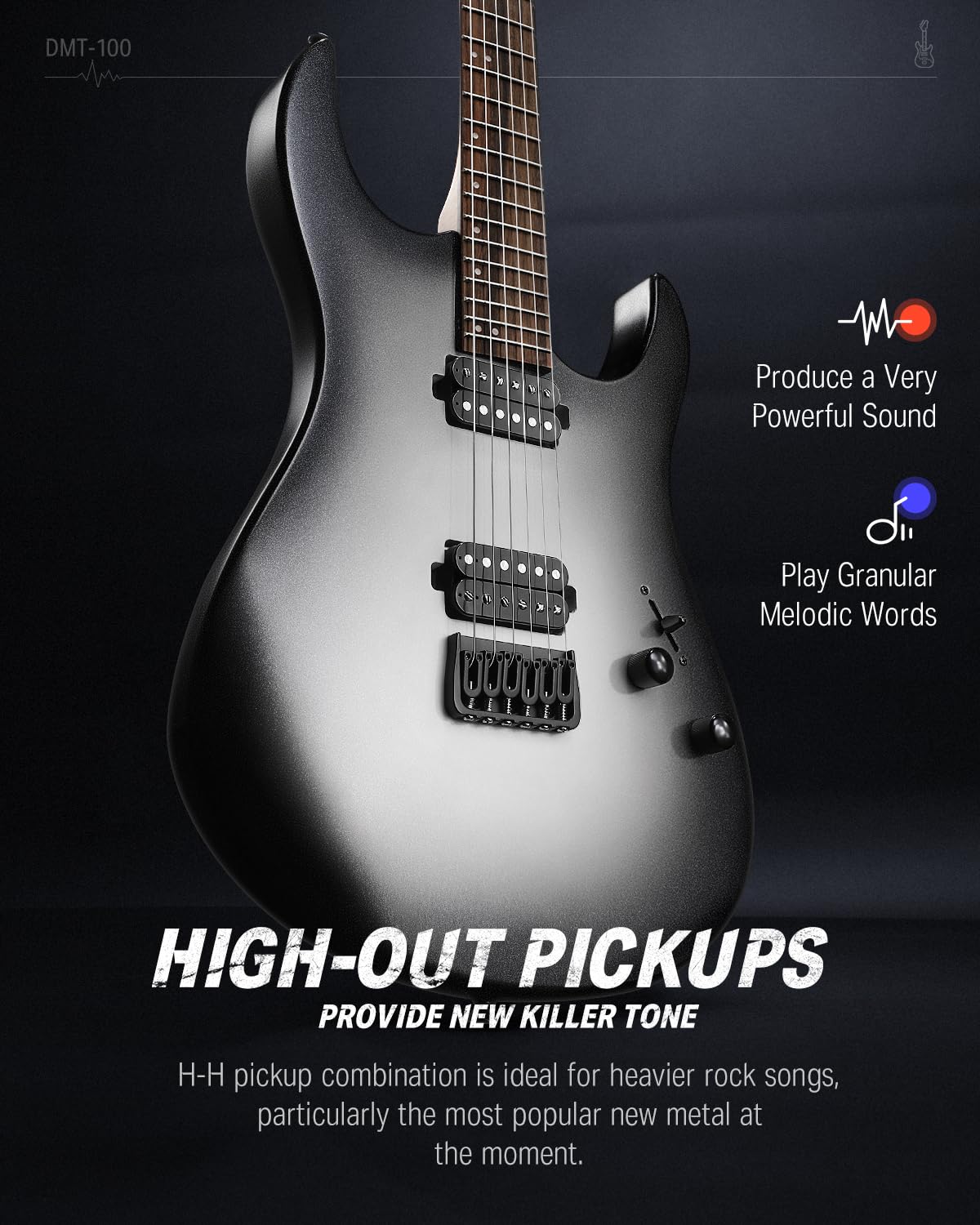 Foto 3 pulgar | Guitarra Eléctrica Donner Dmt-100 De 39 Pulgadas Con Accesorios - Venta Internacional.