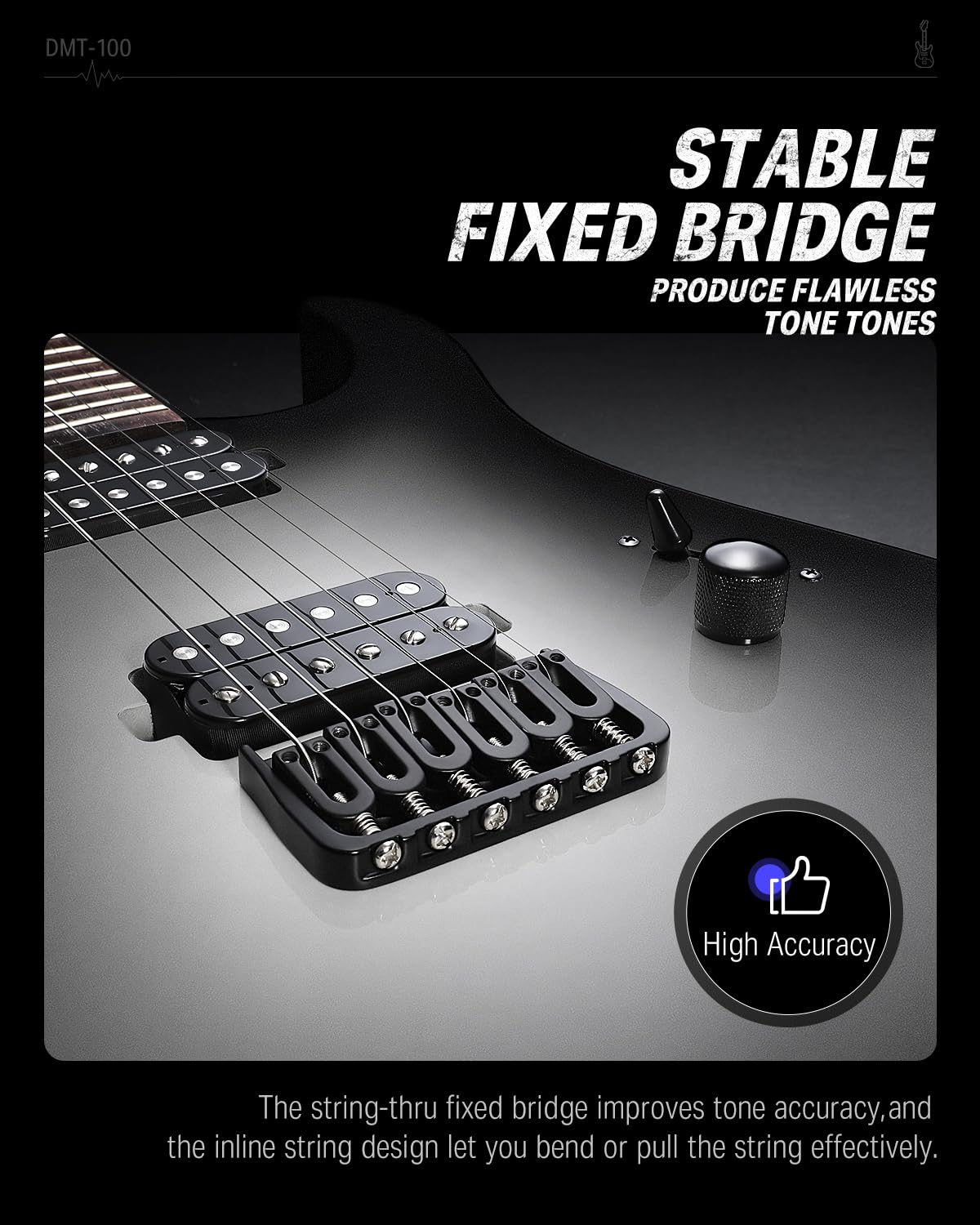 Foto 5 pulgar | Guitarra Eléctrica Donner Dmt-100 De 39 Pulgadas Con Accesorios - Venta Internacional.