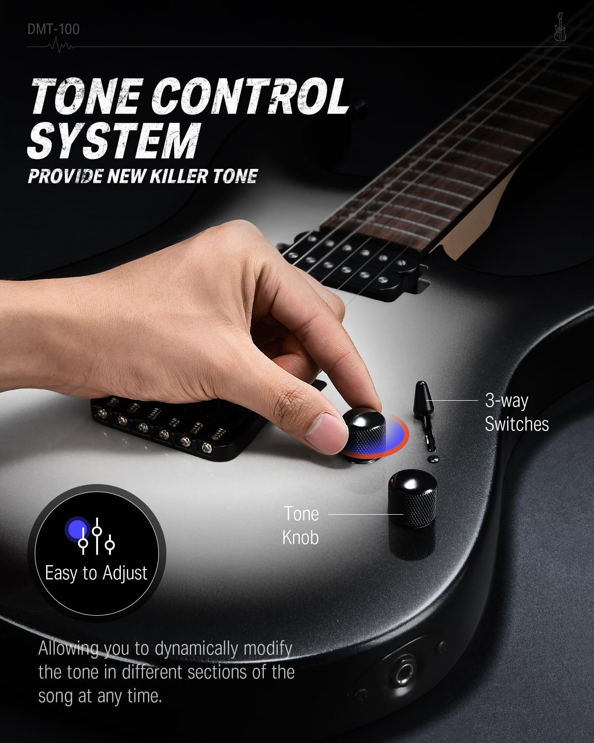 Foto 5 | Guitarra Eléctrica Donner Dmt-100 De 39 Pulgadas Con Accesorios - Venta Internacional.
