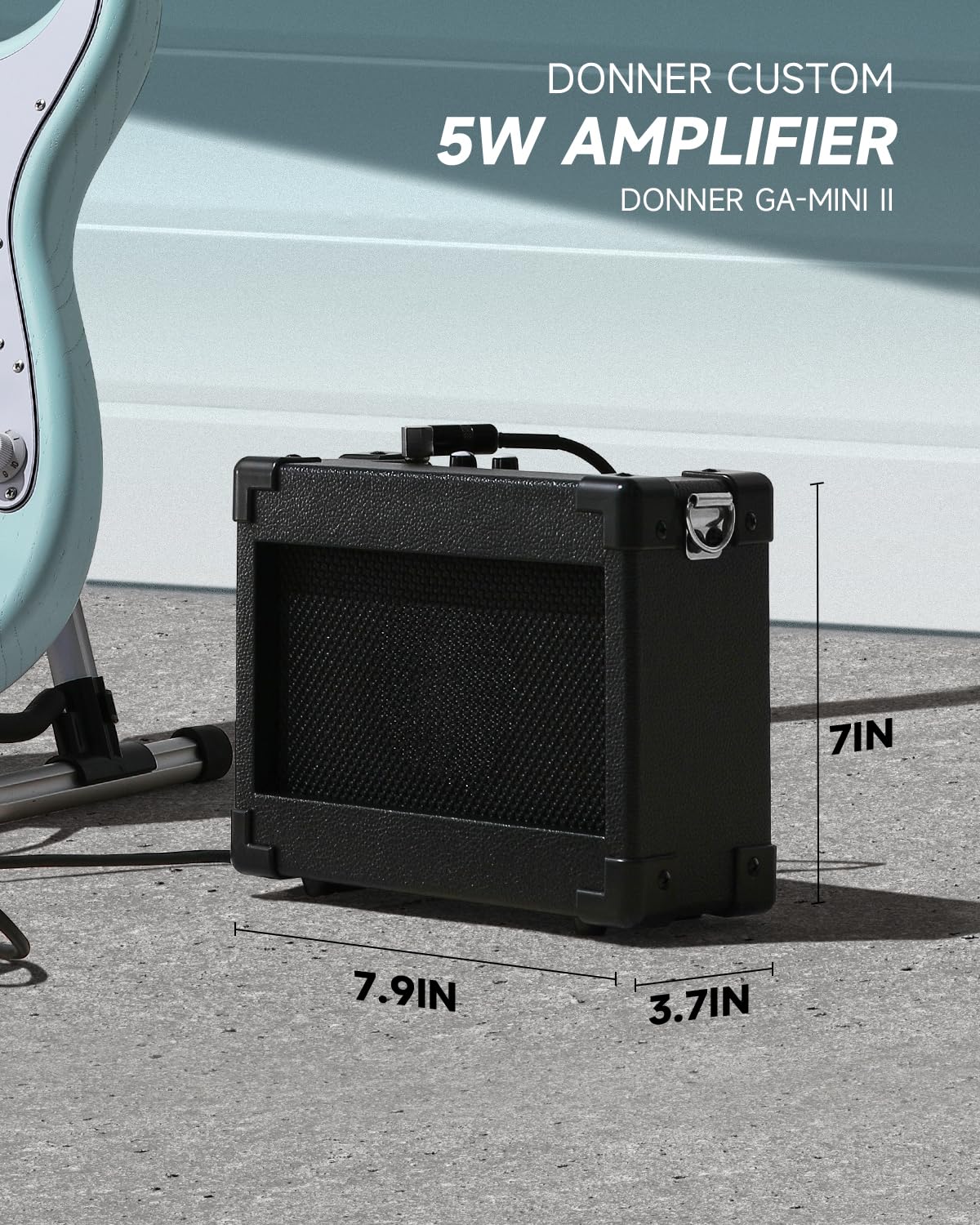 Foto 6 | Guitarra Eléctrica Donner Dst-80 99 Cm Con Amplificador Y Accesorios - Venta Internacional.
