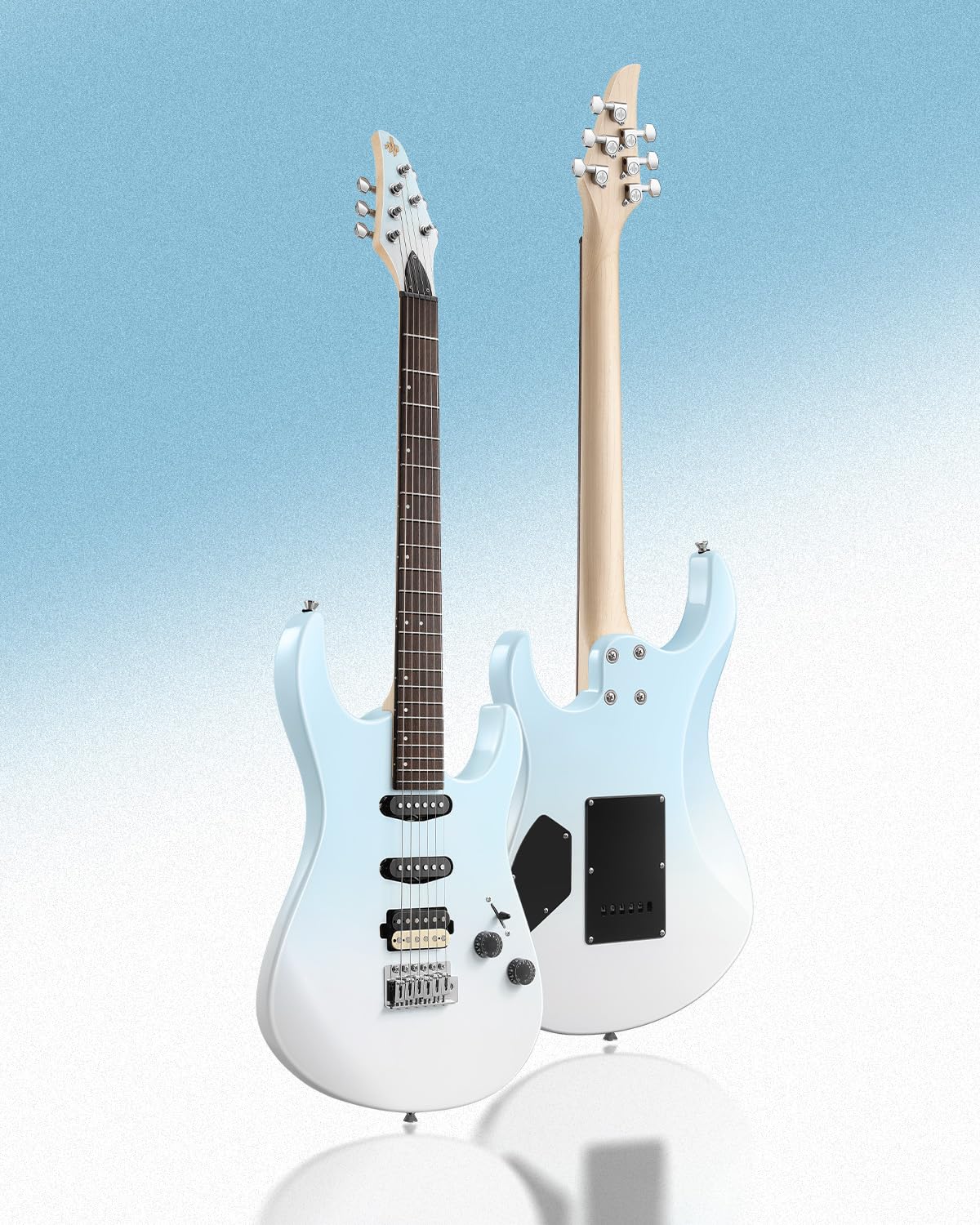 Foto 6 pulgar | Guitarra Eléctrica Donner Dmt-66 99 Cm Con Funda Para Principiantes, Color Azul - Venta Internacional.