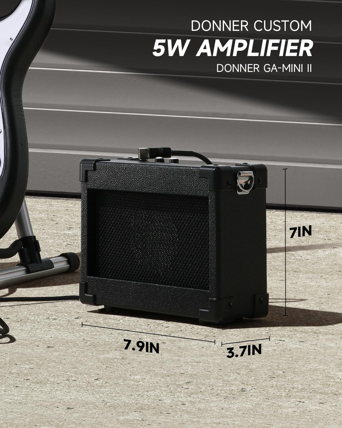 Foto 7 pulgar | Guitarra Eléctrica Donner Dst-80 99 Cm Con Amplificador Y Accesorios - Venta Internacional.