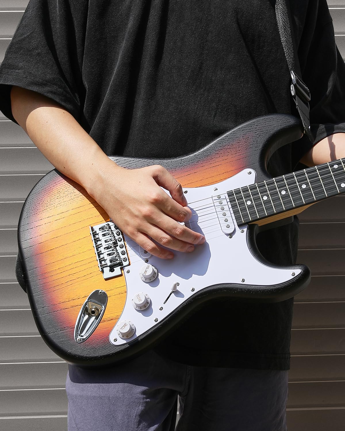 Foto 7 | Guitarra Eléctrica Donner Dst-80 99 Cm Con Amplificador Y Accesorios - Venta Internacional.
