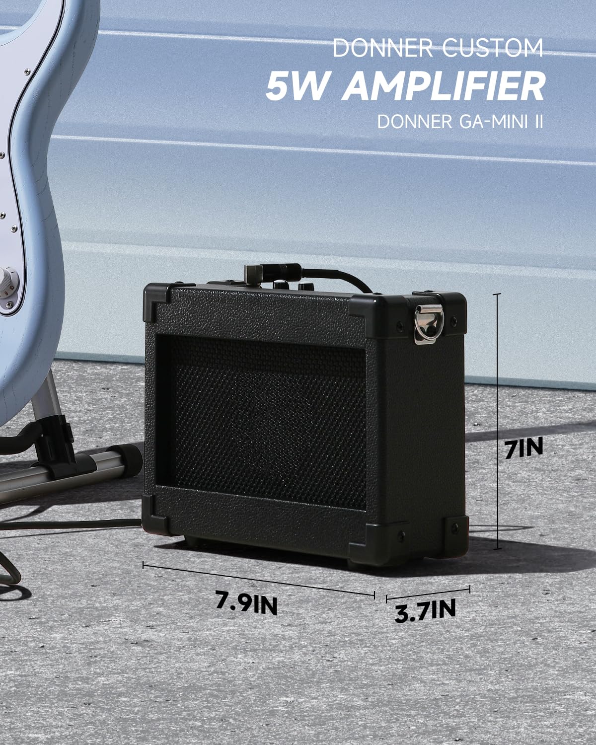 Foto 6 | Guitarra Eléctrica Donner Dst-80 99 Cm Con Amplificador Y Accesorios - Venta Internacional.