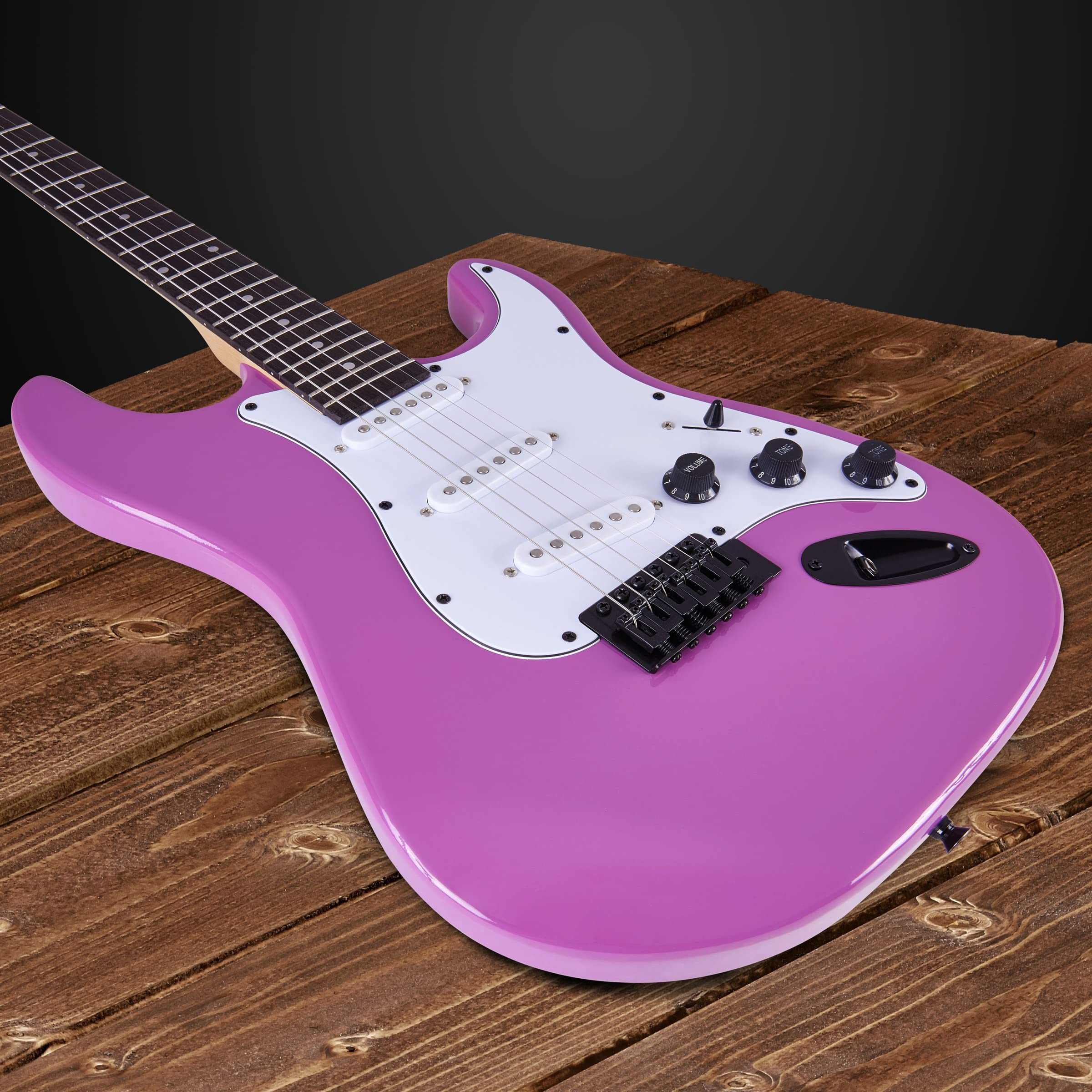 Foto 6 pulgar | Guitarra Eléctrica Lyxpro Retro Purple Con Amplificador De 20 W Y Accesorios - Venta Internacional.