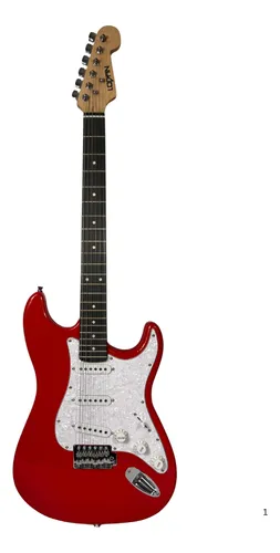 Foto 2 pulgar | Guitarra Tipo Stratocaster Logan Color Roja Profesional