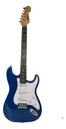 Foto 2 pulgar | Guitarra Eléctrica Tipo Stratocaster Azul Estilo Profesiona