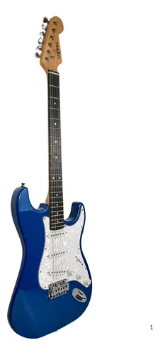 Foto 4 pulgar | Guitarra Eléctrica Tipo Stratocaster Azul Estilo Profesiona