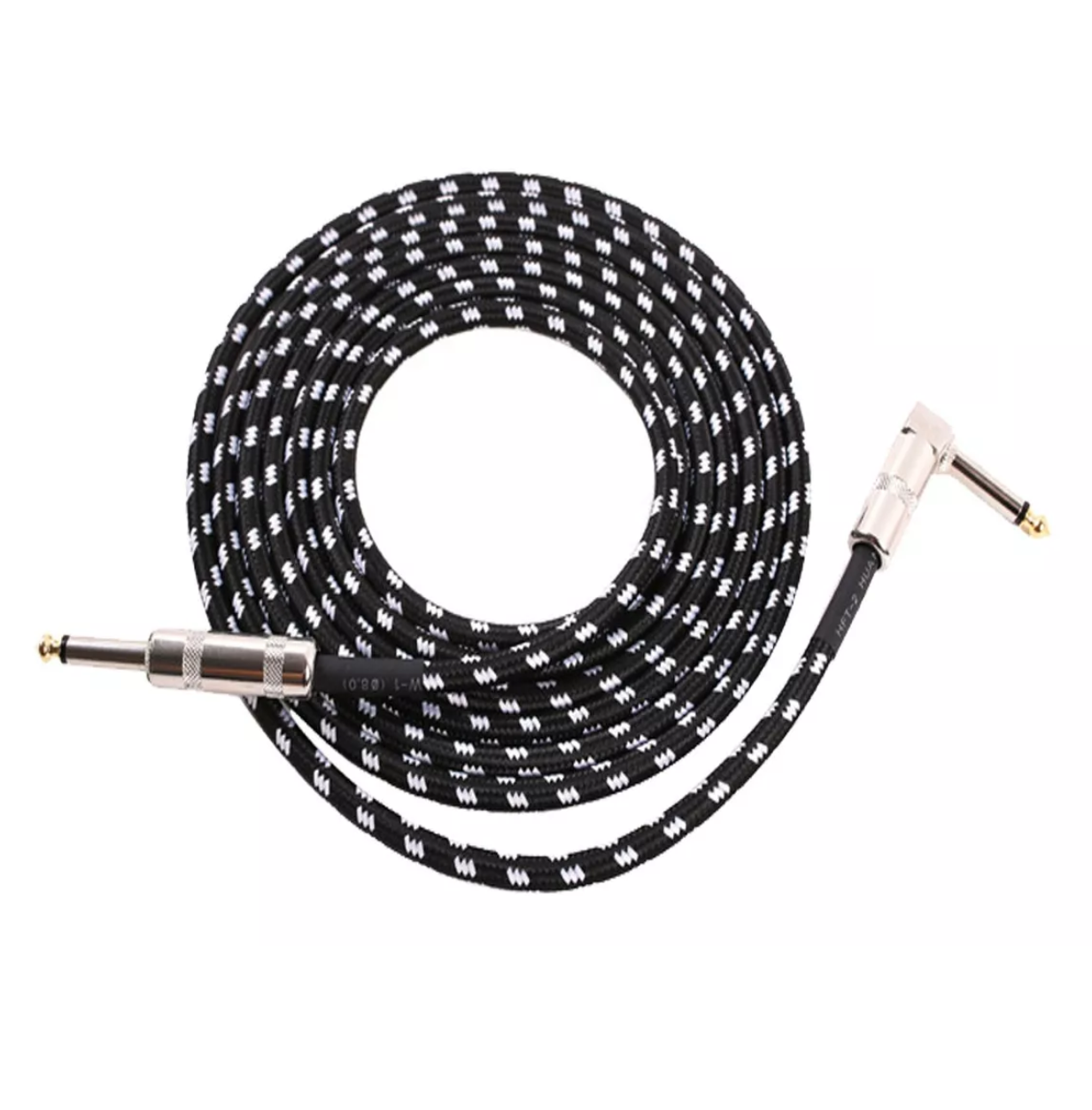 Audio Cable Belug para Guitarra Eléctrica Bajo 6 B Negro/Plata