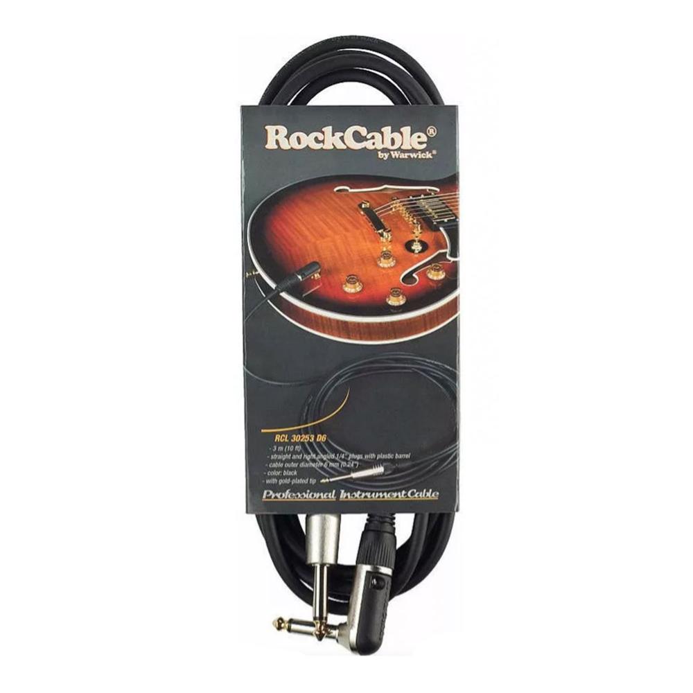 Foto 2 pulgar | Cable para Instrumento Rockcable Warwick Rcl 30256 D6 Negro de 6m