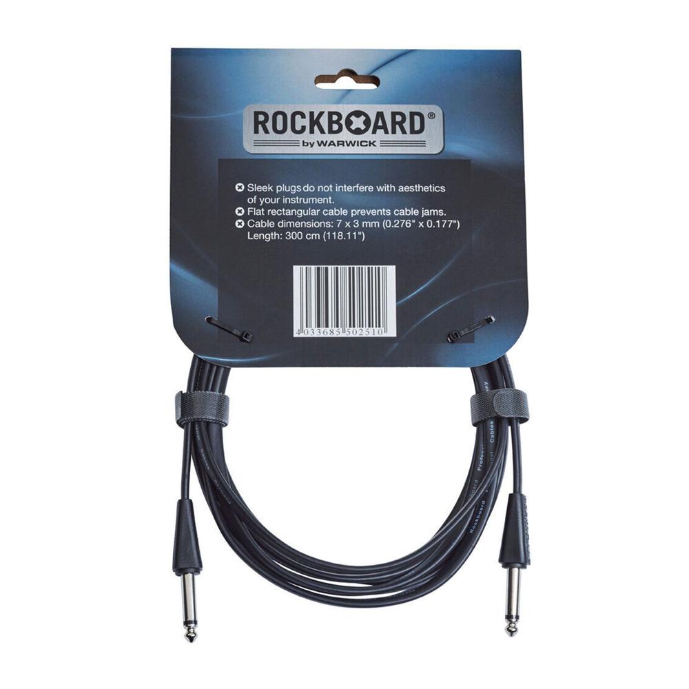 Foto 3 pulgar | Cable Rockboard Flat Para Instrumento Warwick Rbo Cab Fl 300blk Ss Color Negro De 3 Metros